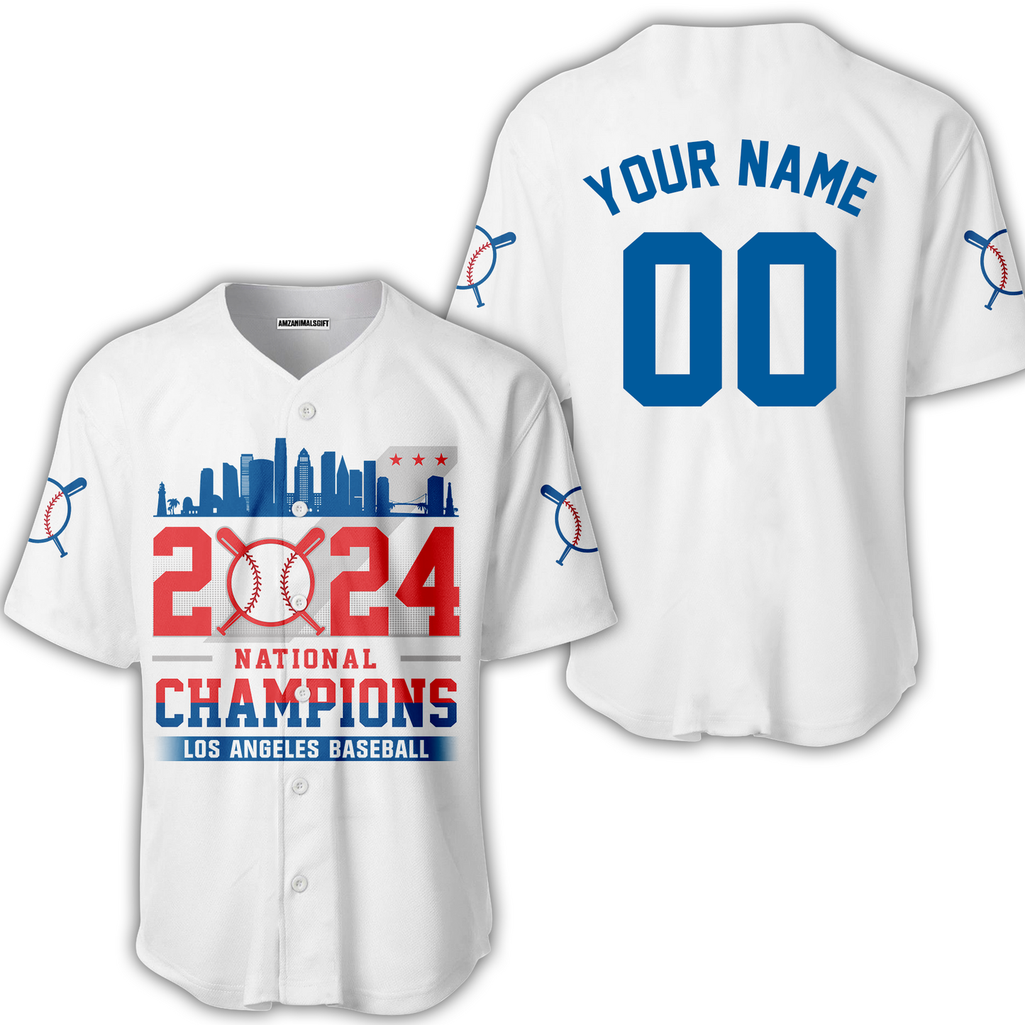 Personalized Los Angeles D Baseball 2024 National Champions Hoodie, Los Angeles D Baseball Champs Hoodie Gifts