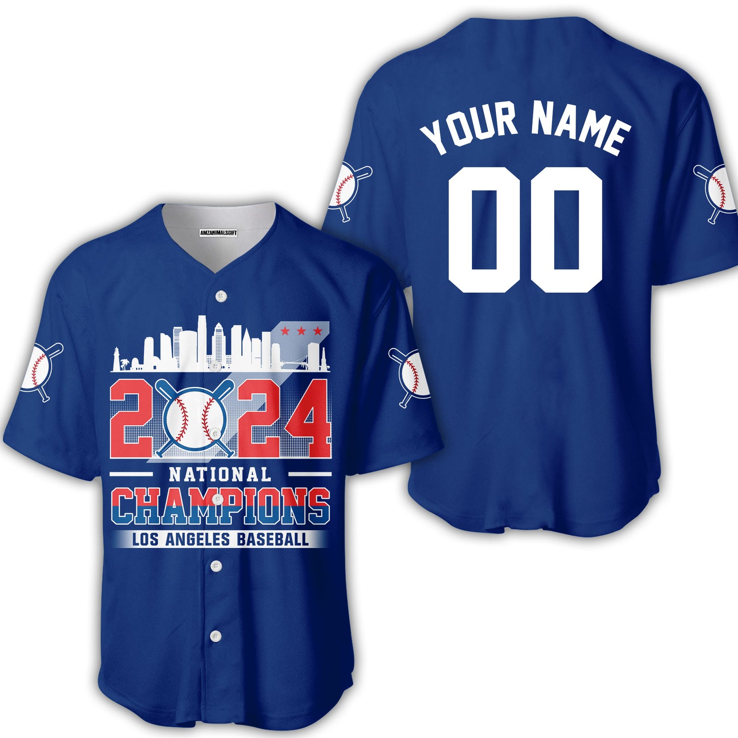 Personalized Los Angeles D Baseball 2024 National Champions Hoodie, Los Angeles D Baseball Champs Hoodie Gifts