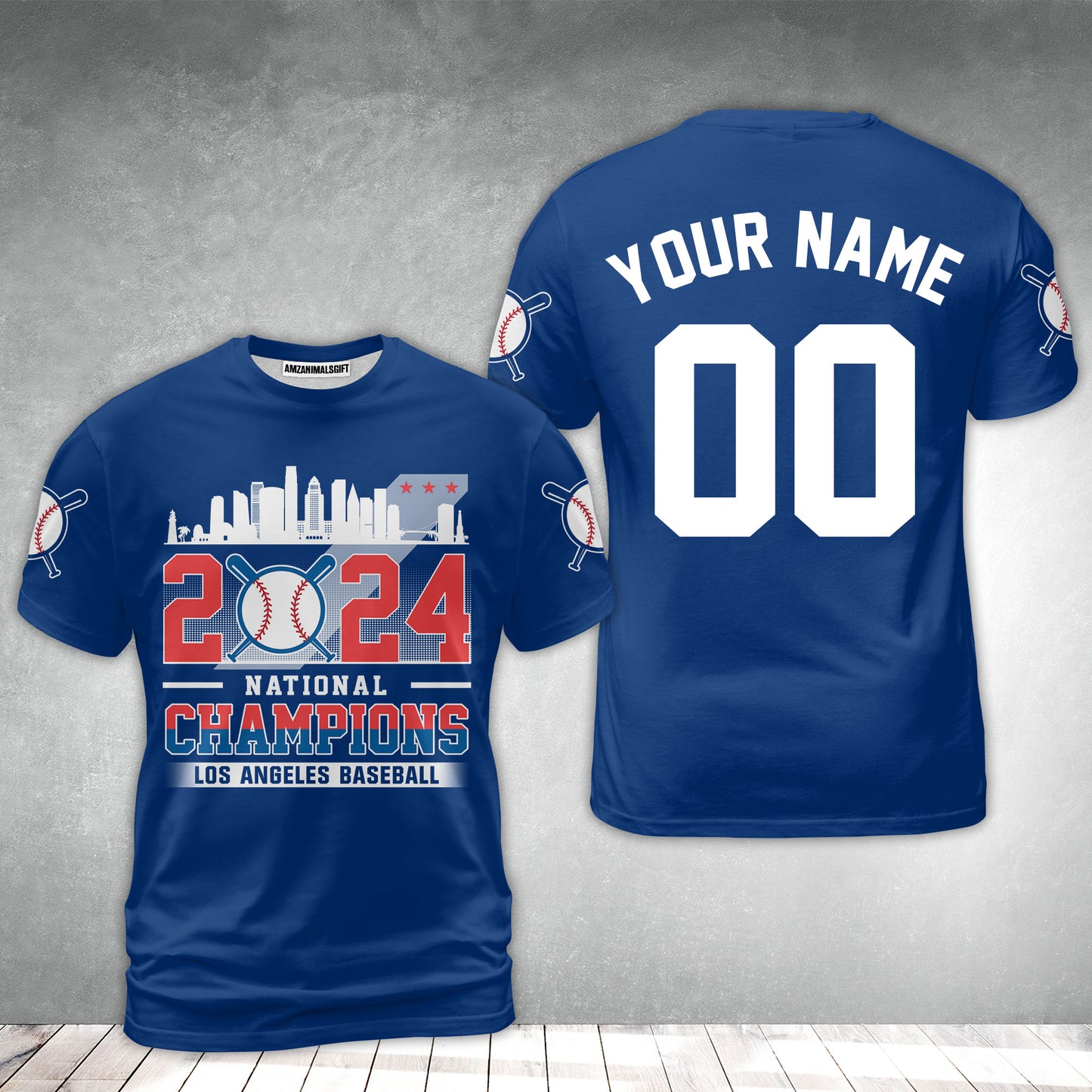 Personalized Los Angeles D Baseball 2024 National Champions Hoodie, Los Angeles D Baseball Champs Hoodie Gifts
