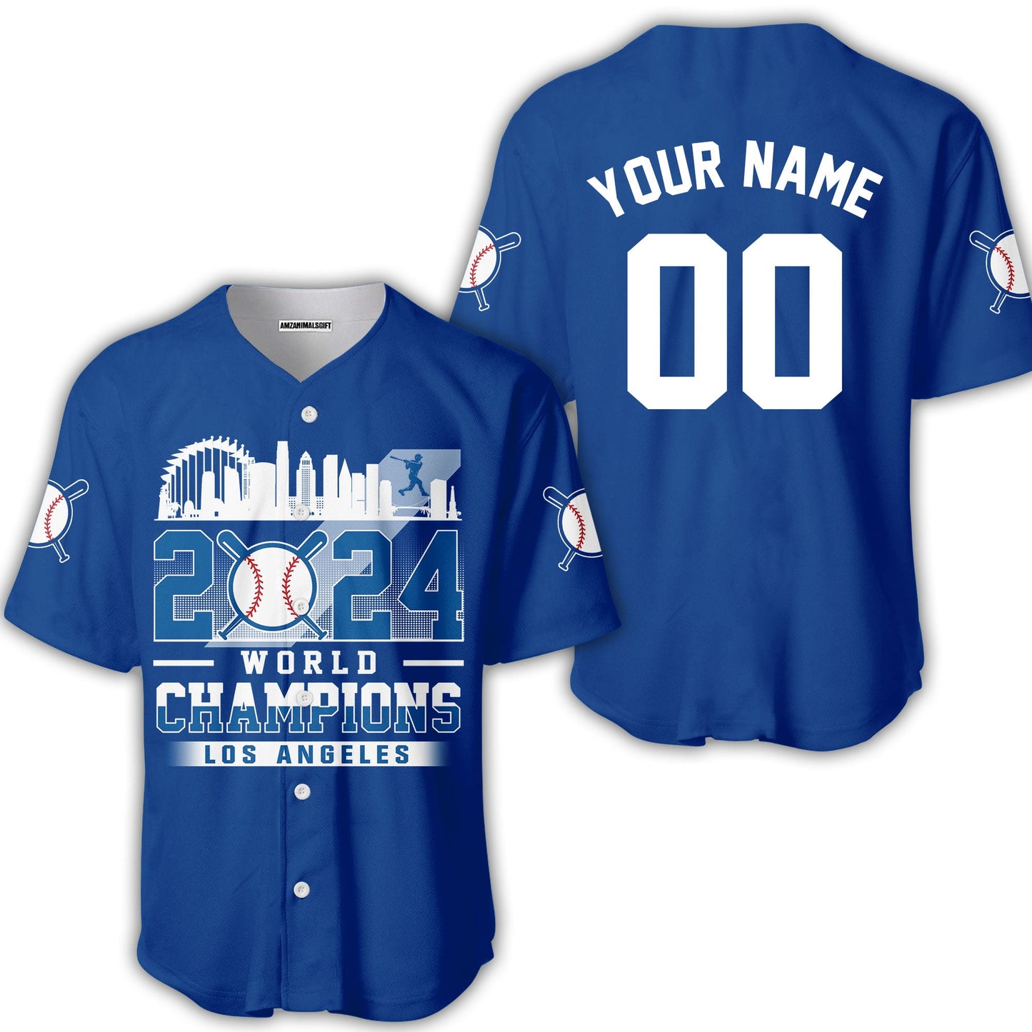 Personalized Los Angeles Baseball 2024 World Champions Hoodie, Los Angeles Baseball 2024 World Champs Hoodie Gifts