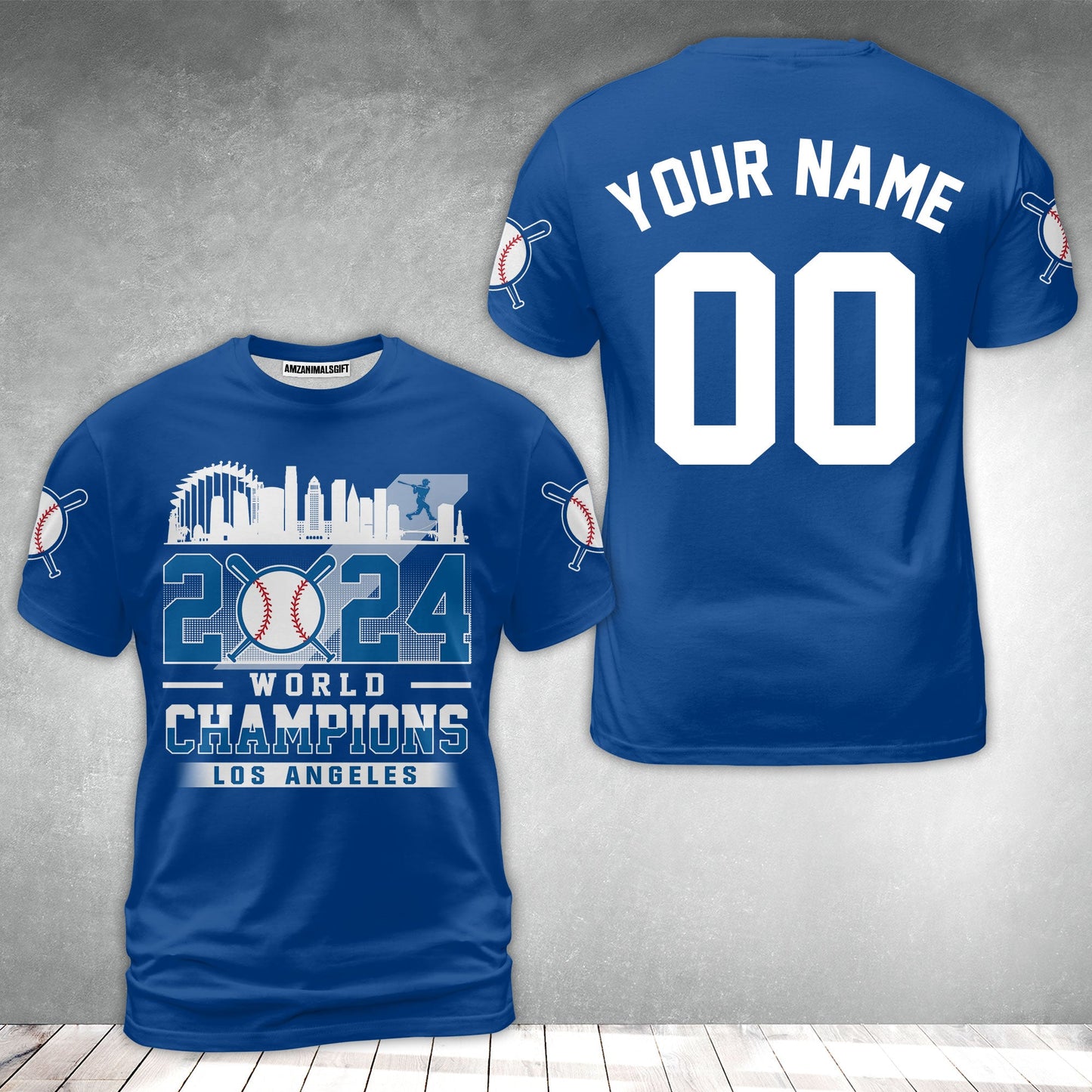Personalized Los Angeles Baseball 2024 World Champions Hoodie, Los Angeles Baseball 2024 World Champs Hoodie Gifts