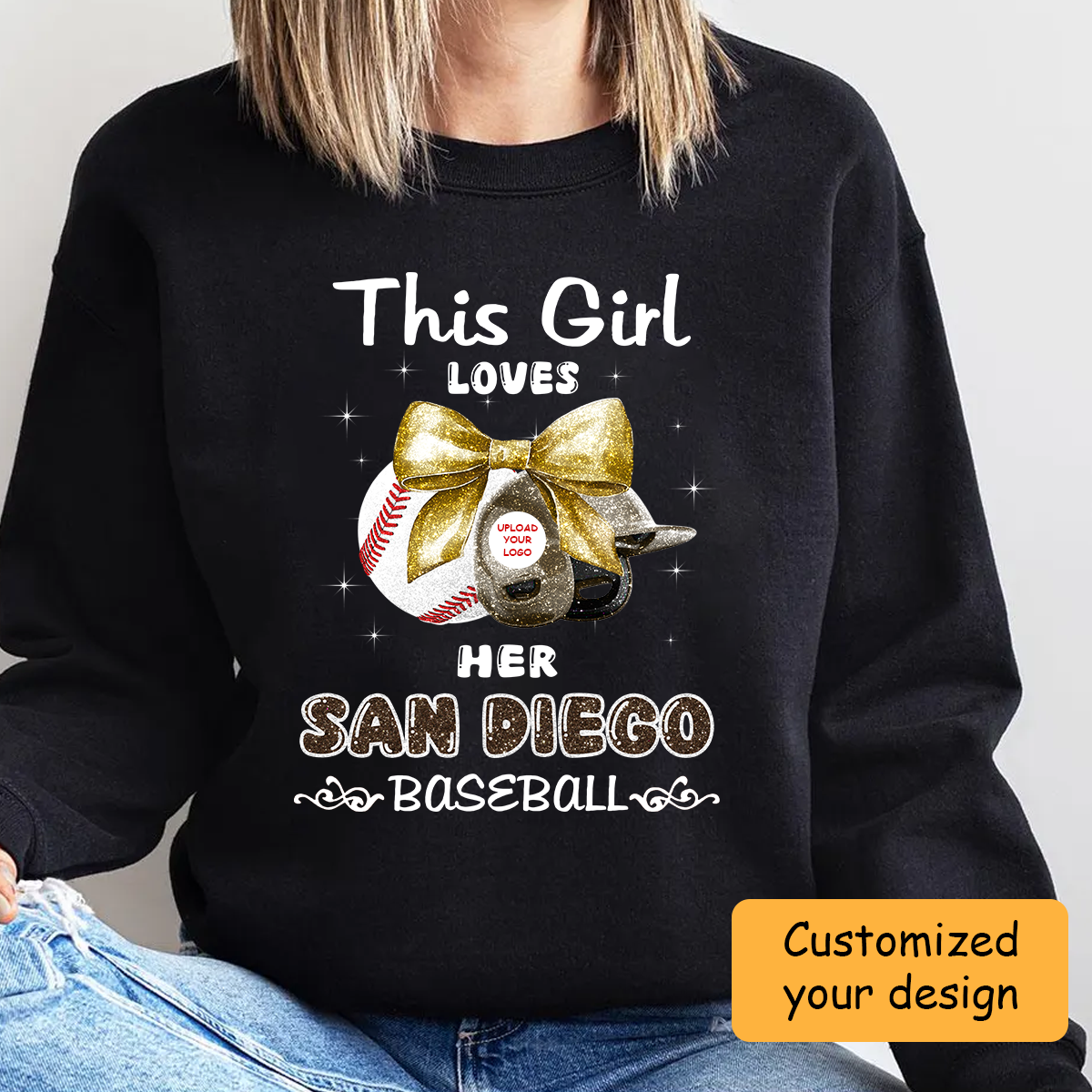 Personalized Women Love San Diego Baseball Coquette Bow Shirt, Baseball Girl Mom Game Day Shirt, Baseball Lovers Gift