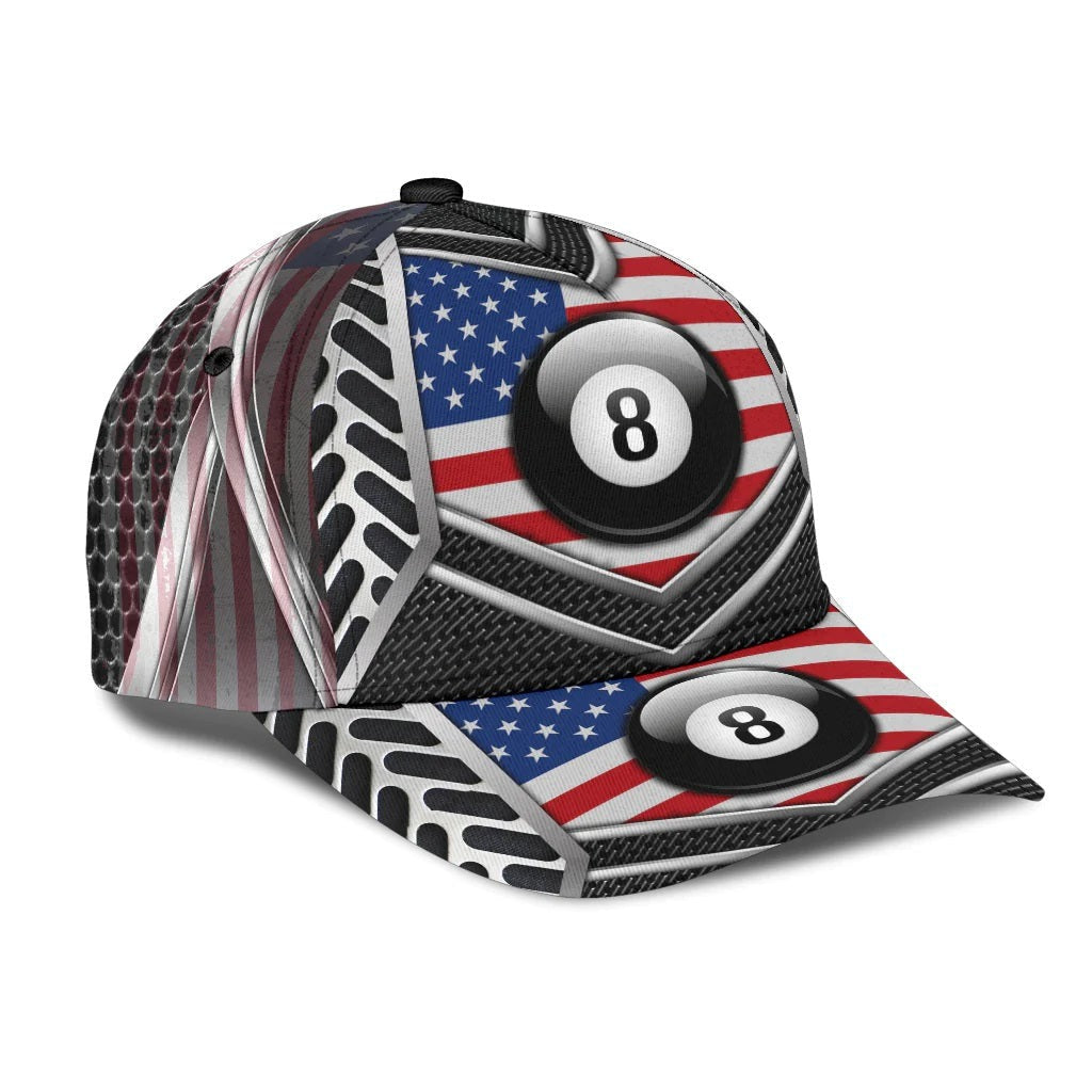 Billiard Classic 3D Over Printed Classic Hat Cap Gift For Billiards Lovers