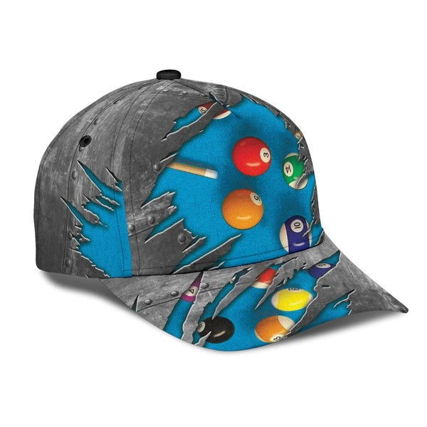 Billiard Classic 3D Over Printed Cap Hat Cap Gifts For Billiards Lovers
