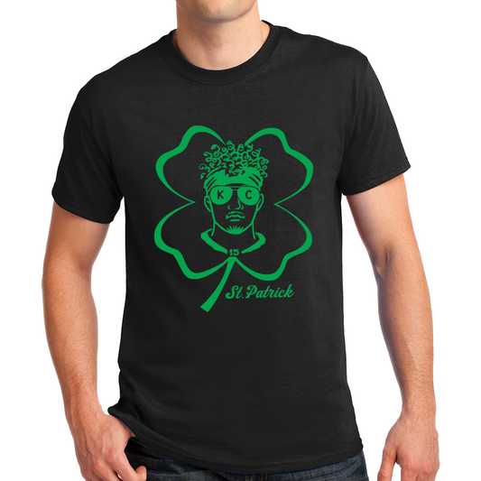 Kansas City Football Patrick Player 15 Shirts 2024, Kansas City Apparel For Kansas City Football Lovers, St Patrick Day Shirt For Patrick's Fans