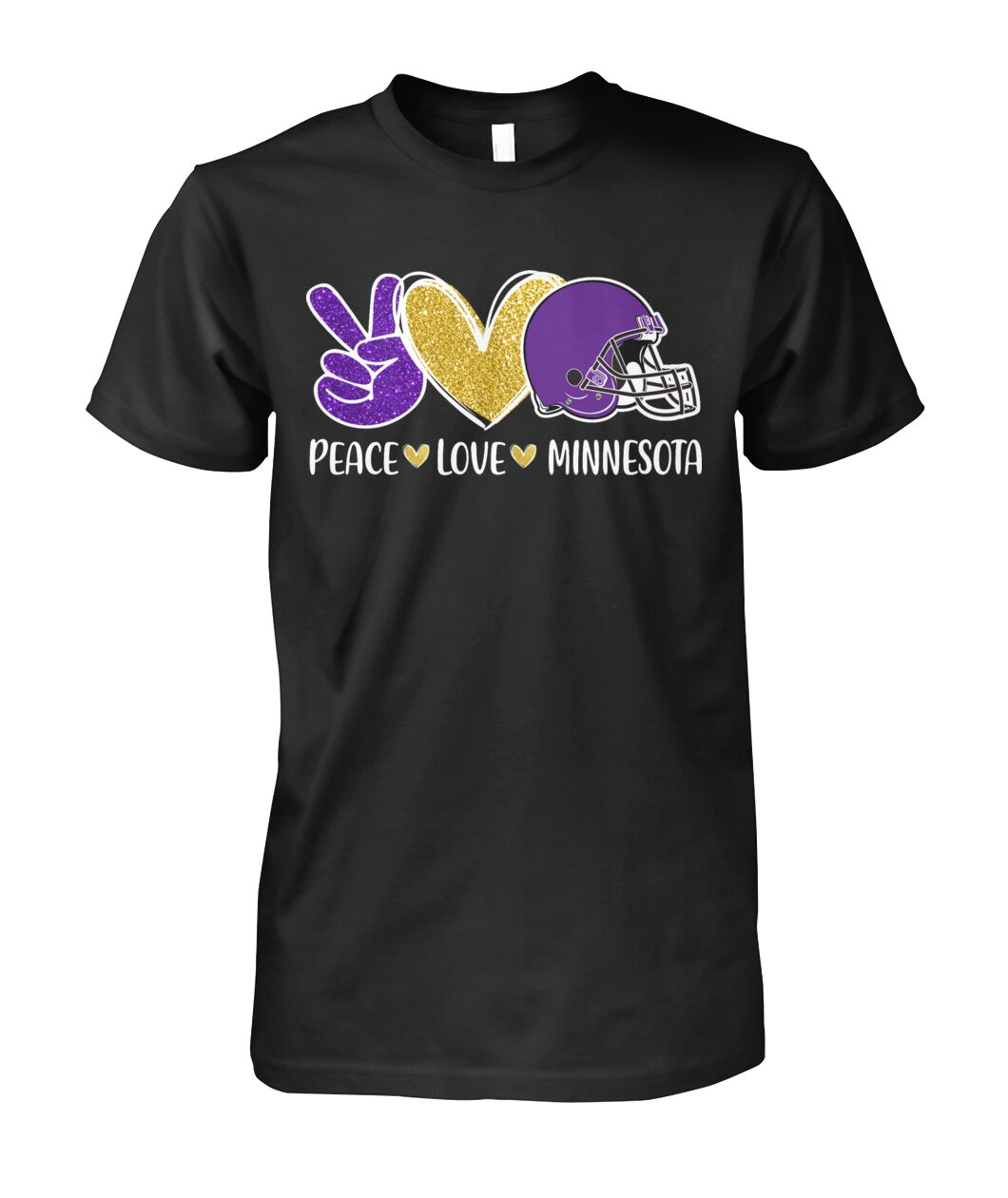 Minnesota American Football Peace Purple Gold Long Sleeve Shirt, Perfect Outfit For Men Women Family Love Minnesota Football Sport Lovers
