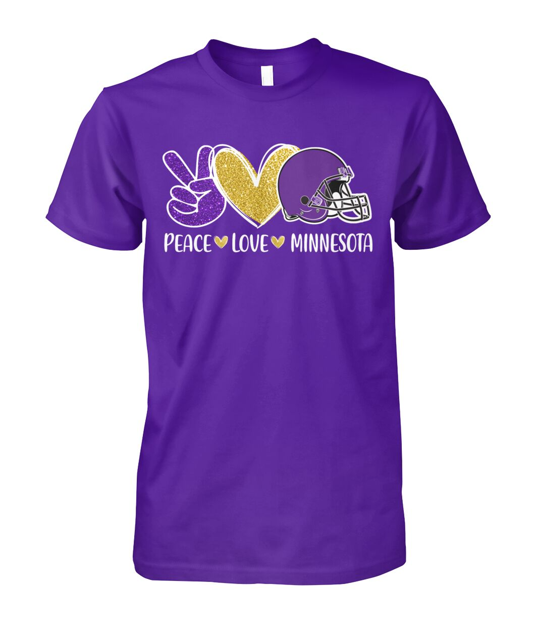 Minnesota American Football Peace Purple Gold Long Sweatshirts, Perfect Outfit For Men Women Family Love Minnesota Football Sport Lovers