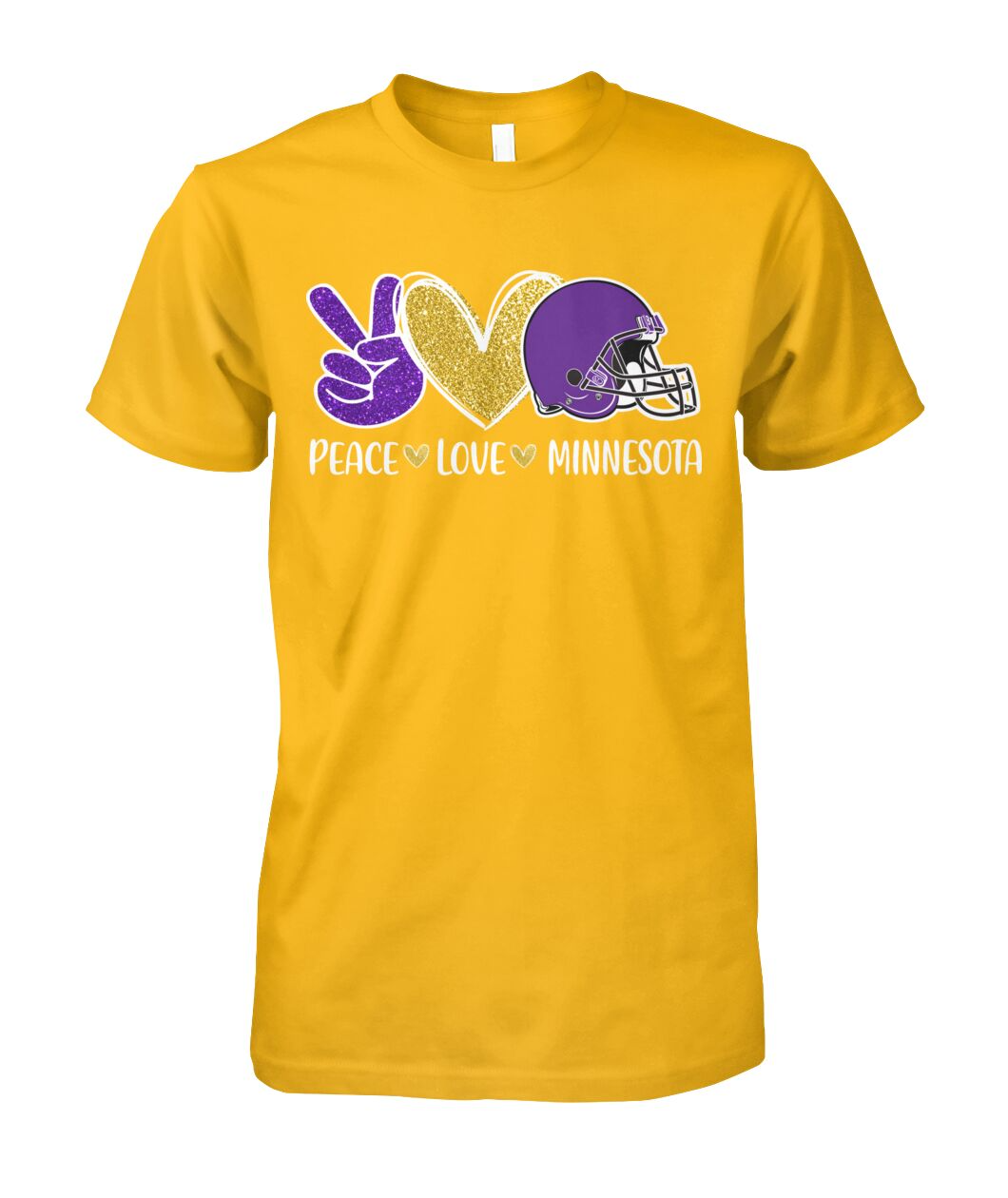Minnesota American Football Peace Purple Gold Long Sleeve Shirt, Perfect Outfit For Men Women Family Love Minnesota Football Sport Lovers