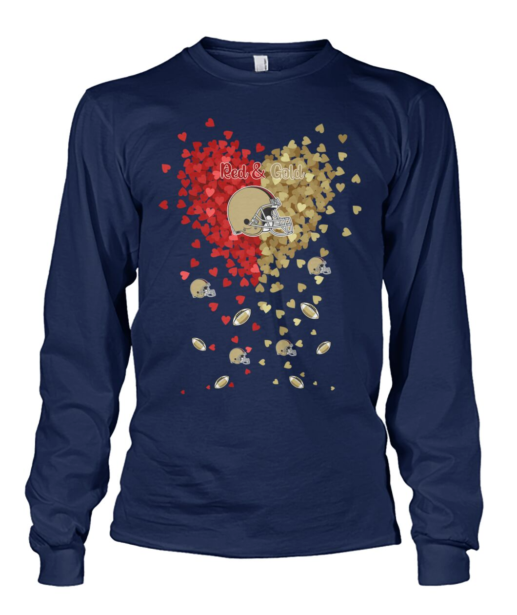San Francisco Football Gold and Red in My Heart T Shirts hoodie, Sweatshirt - Gift For Mens, Womens and San Francisco Lovers