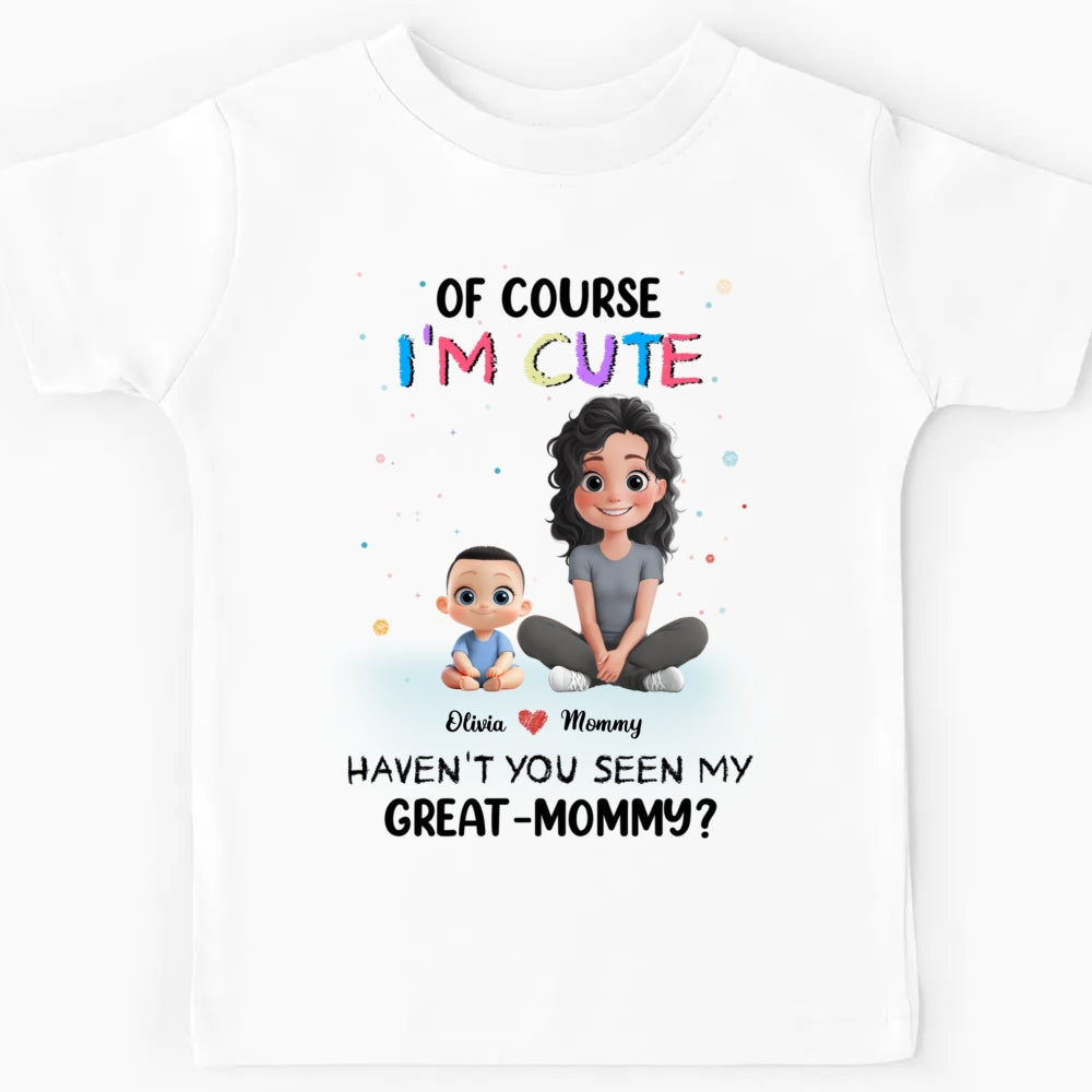 Personalized Kid Youth Baby Shirt Gift For Mom, Daughter, Baby Newborn I Am Cute Like My Mommy - HN34