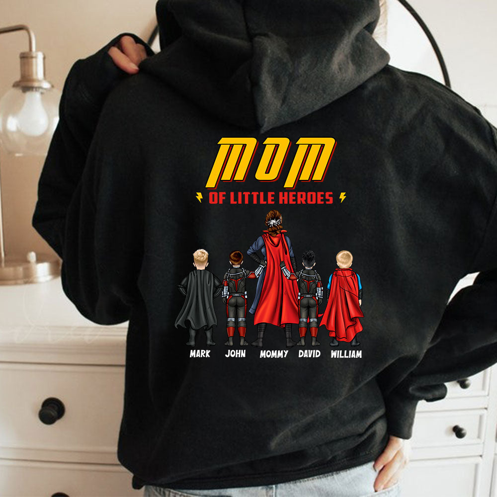 Personalized Shirt Gifts For Mom, Mom Of Little Heroes Special Mother's Day Gift For Super Mom, Grandma HN03