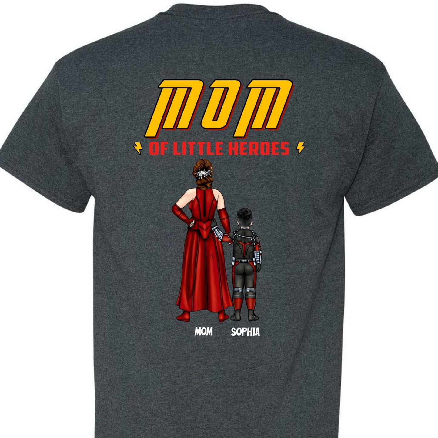 Personalized Shirt Gifts For Mom, Mom Of Little Heroes Special Mother's Day Gift For Super Mom, Grandma HN03