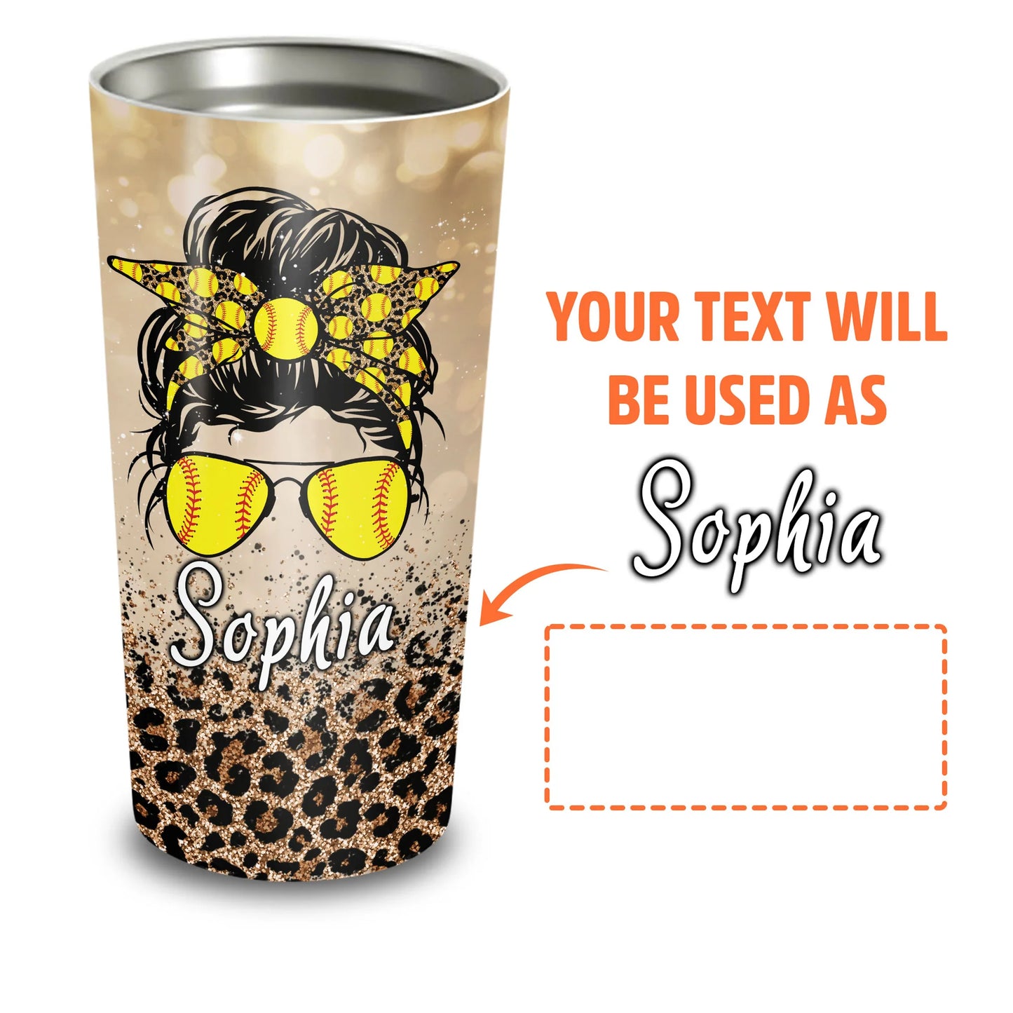 Best Personalized Mother's Day Gifts Tumbler - Custom Gift For Mother's Day, Presents for Mom - Loud And Proud Softball Mom Tumbler