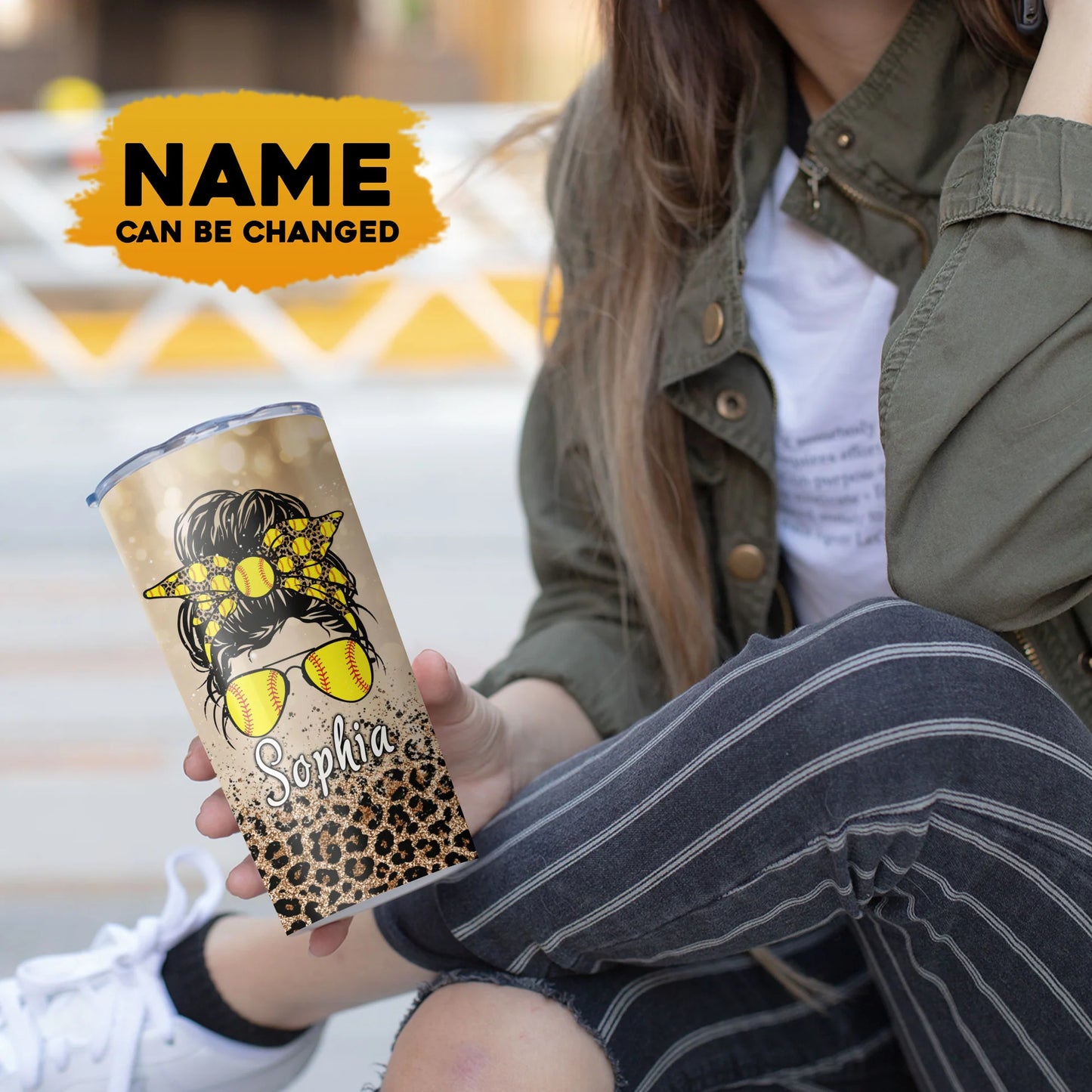 Best Personalized Mother's Day Gifts Tumbler - Custom Gift For Mother's Day, Presents for Mom - Loud And Proud Softball Mom Tumbler
