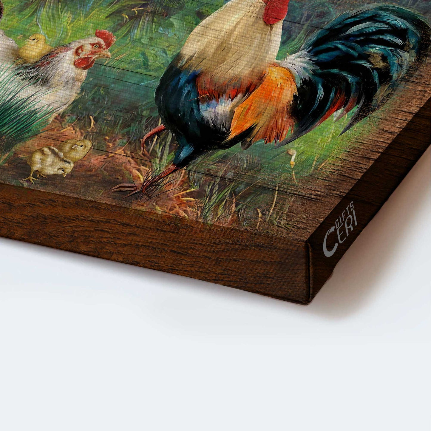 Jesus Landscape Canvas- Adorable Chick, Couple Chicken Drawing Landscape Canvas- Gift For Religious Christian- Today I Choose Joy