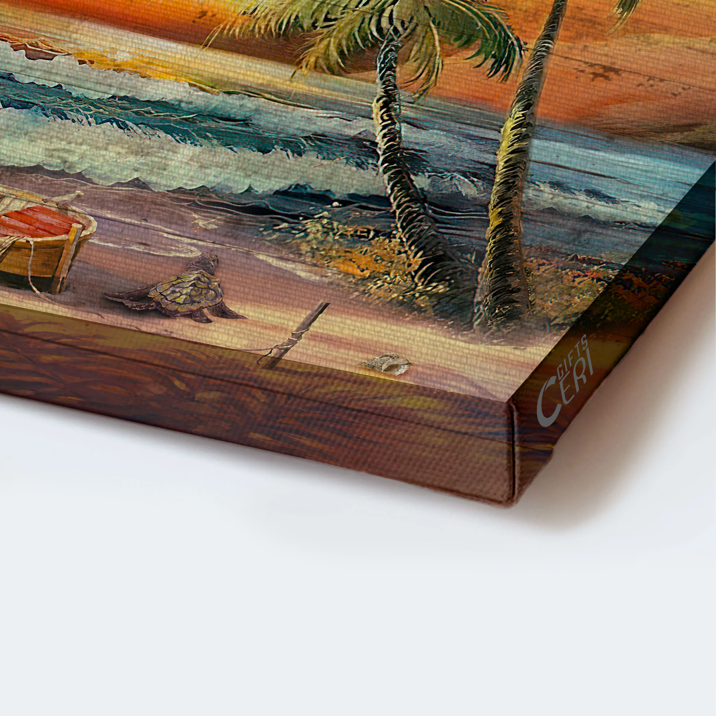 Jesus Landscape Canvas- Brilliant beach painting, Amazing sunset, Seagull canvas- Gift for Christian- Everyday is a gift