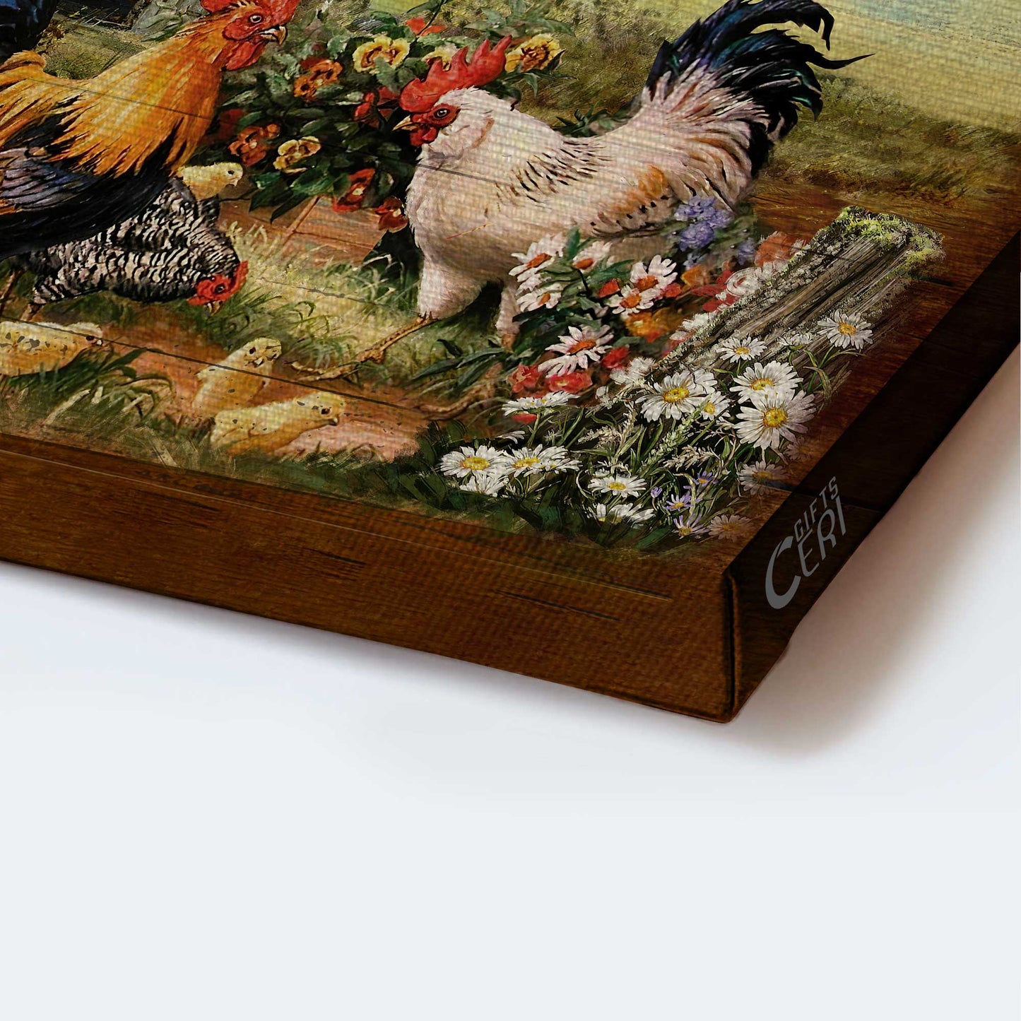 Jesus Landscape Canvas- Amazing Chicken, Farm Landscape Canvas- Gift For Christian-Today I Choose Joy
