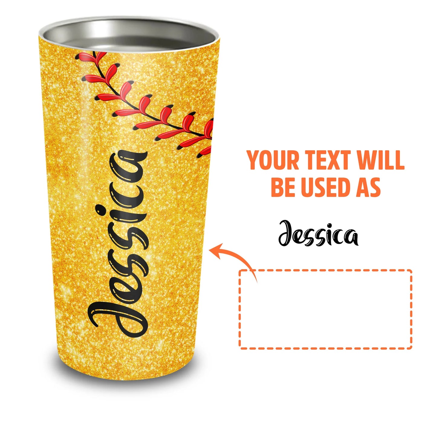 Best Personalized Mother's Day Gifts Tumbler - Custom Gift For Mother's Day, Presents for Mom - Softball Mom Heart Tumbler