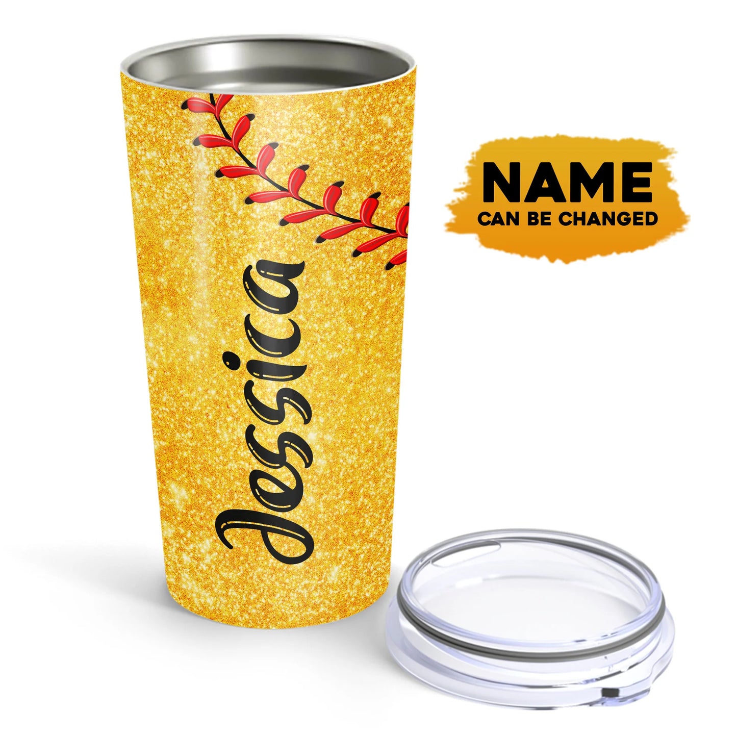 Best Personalized Mother's Day Gifts Tumbler - Custom Gift For Mother's Day, Presents for Mom - Softball Mom Heart Tumbler