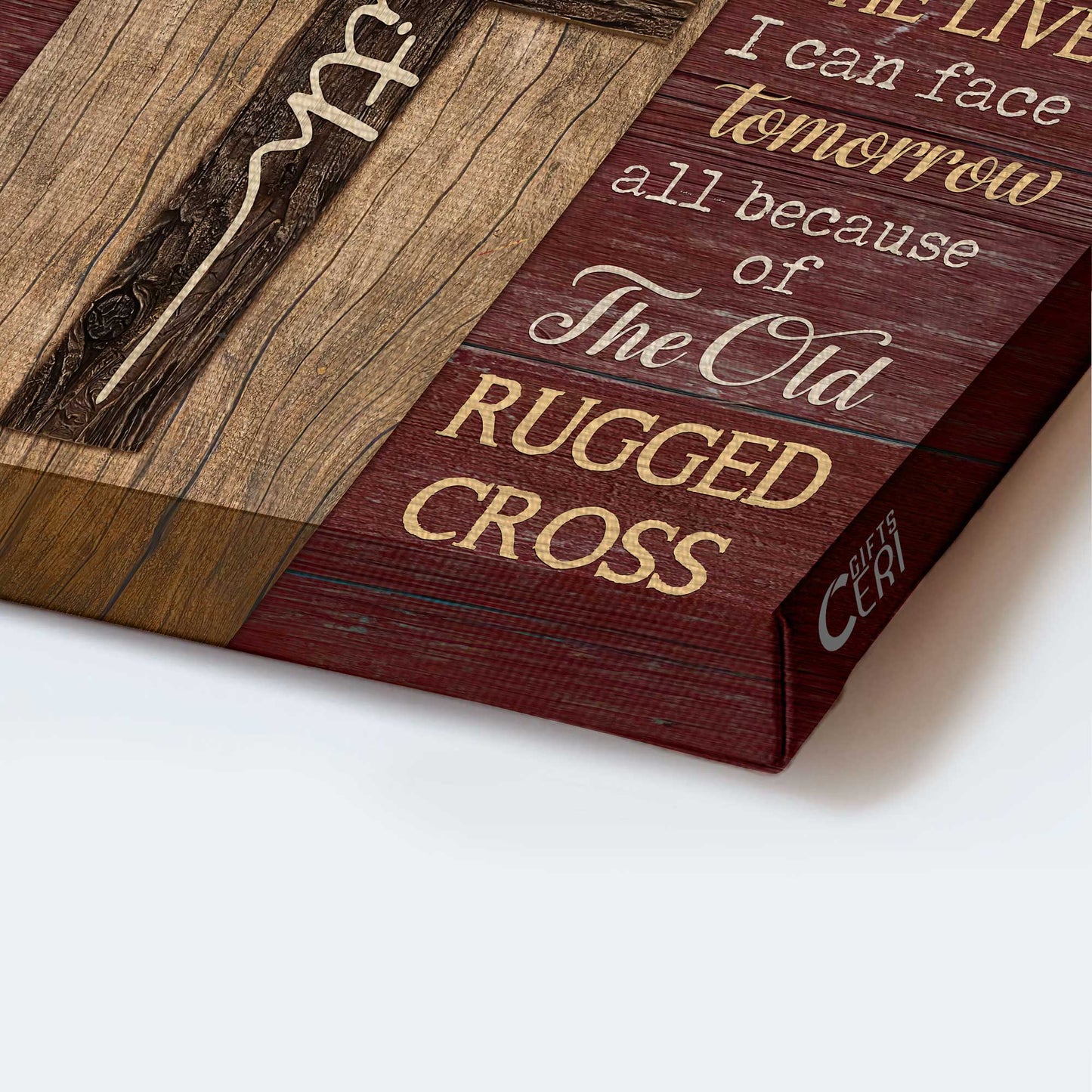 Jesus Landscape Canvas- Amazing Cross, Red Background Landscape Canvas- Gift For Christian- I Still Believe In Amazing Grace