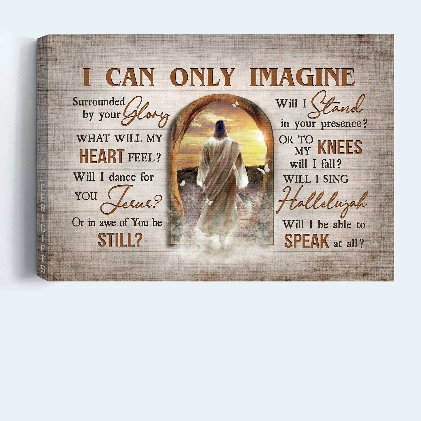 Jesus Landscape Canvas- Jesus painting, Sunset, The way to heaven canvas- Gift for Christian- I can only imagine - Landscape Canvas Prints, Christian Wall Art