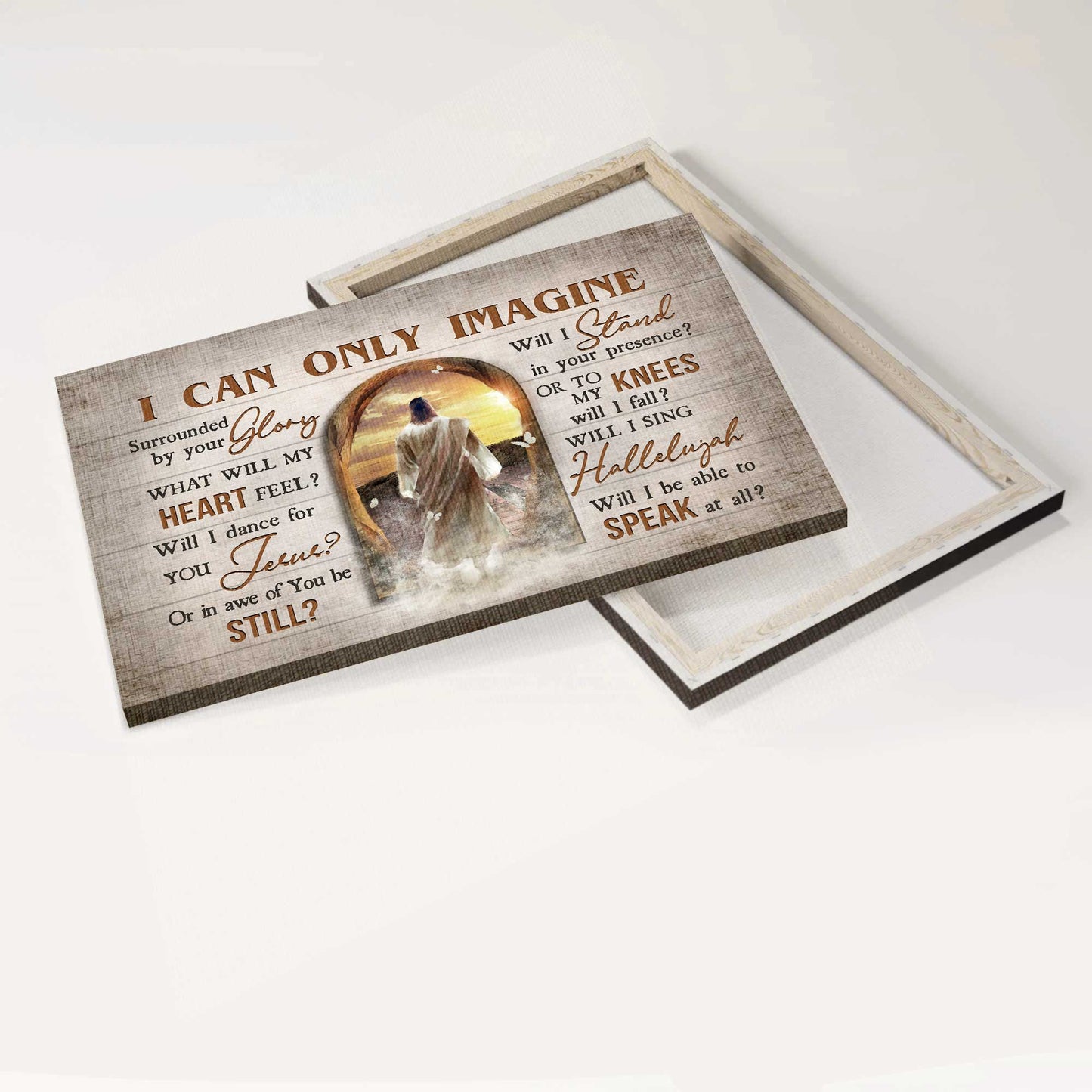 Jesus Landscape Canvas- Jesus painting, Sunset, The way to heaven canvas- Gift for Christian- I can only imagine - Landscape Canvas Prints, Christian Wall Art