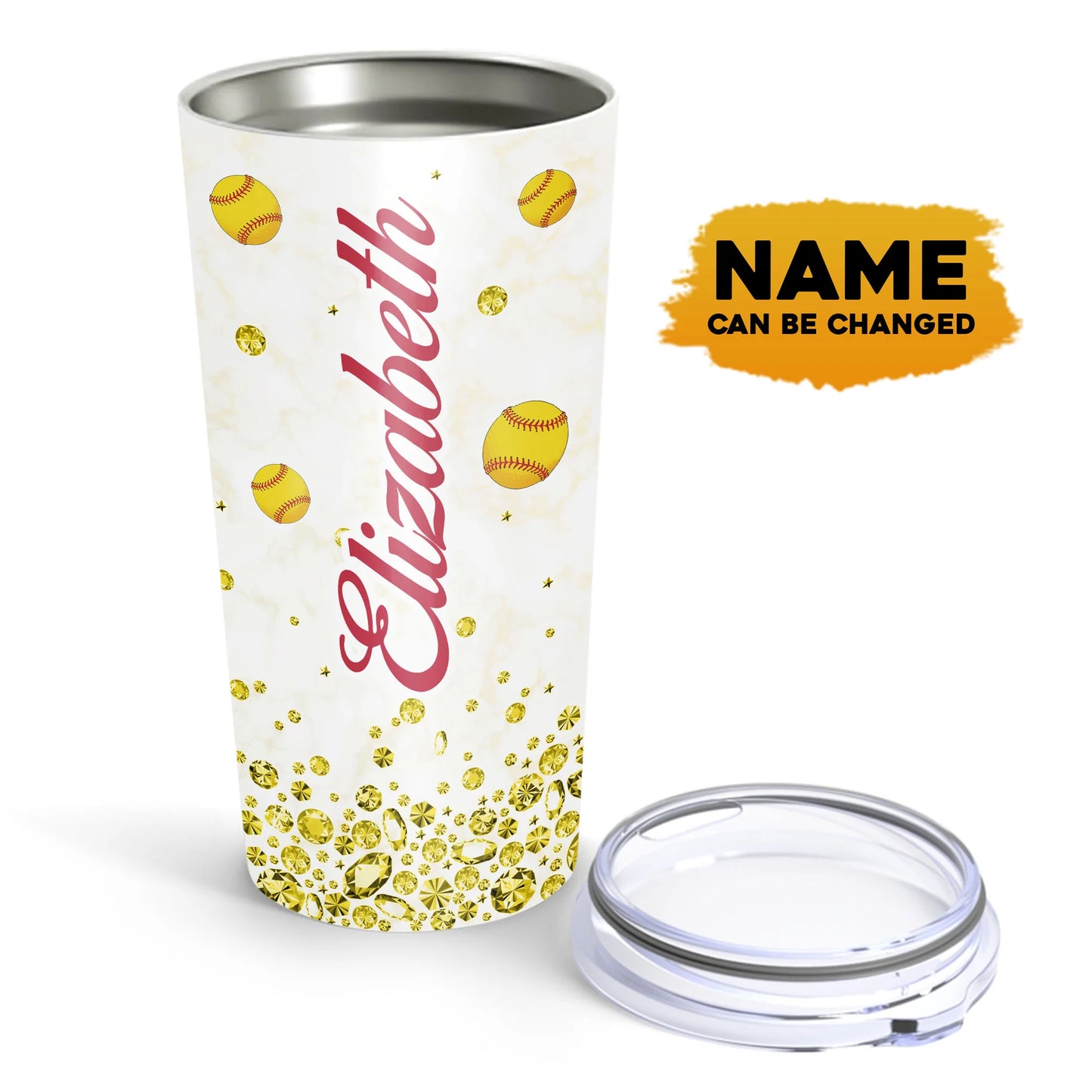Best Personalized Mother's Day Gifts Tumbler - Custom Gift For Mother's Day, Presents for Mom - Softball Mama Tumbler