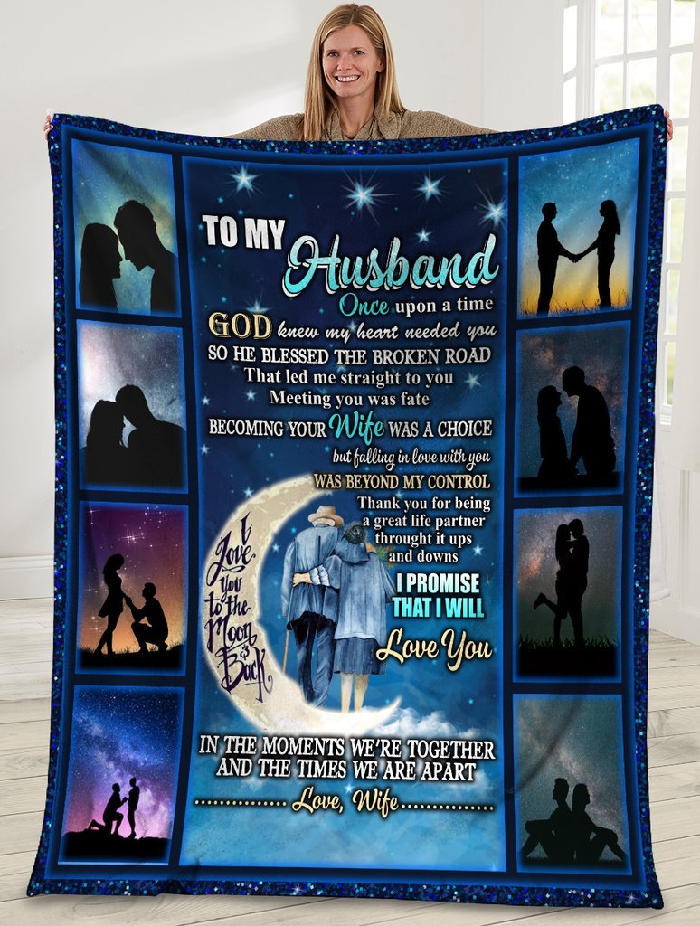 Gift For Husband Blanket - To My Husband, Couple Blanket - Romantic Gift For Husband From Wife, Birthday, Christmas, Valentines, Anniversary Blanket - In The Moments Were Together And The Times We Are Apart Blanket