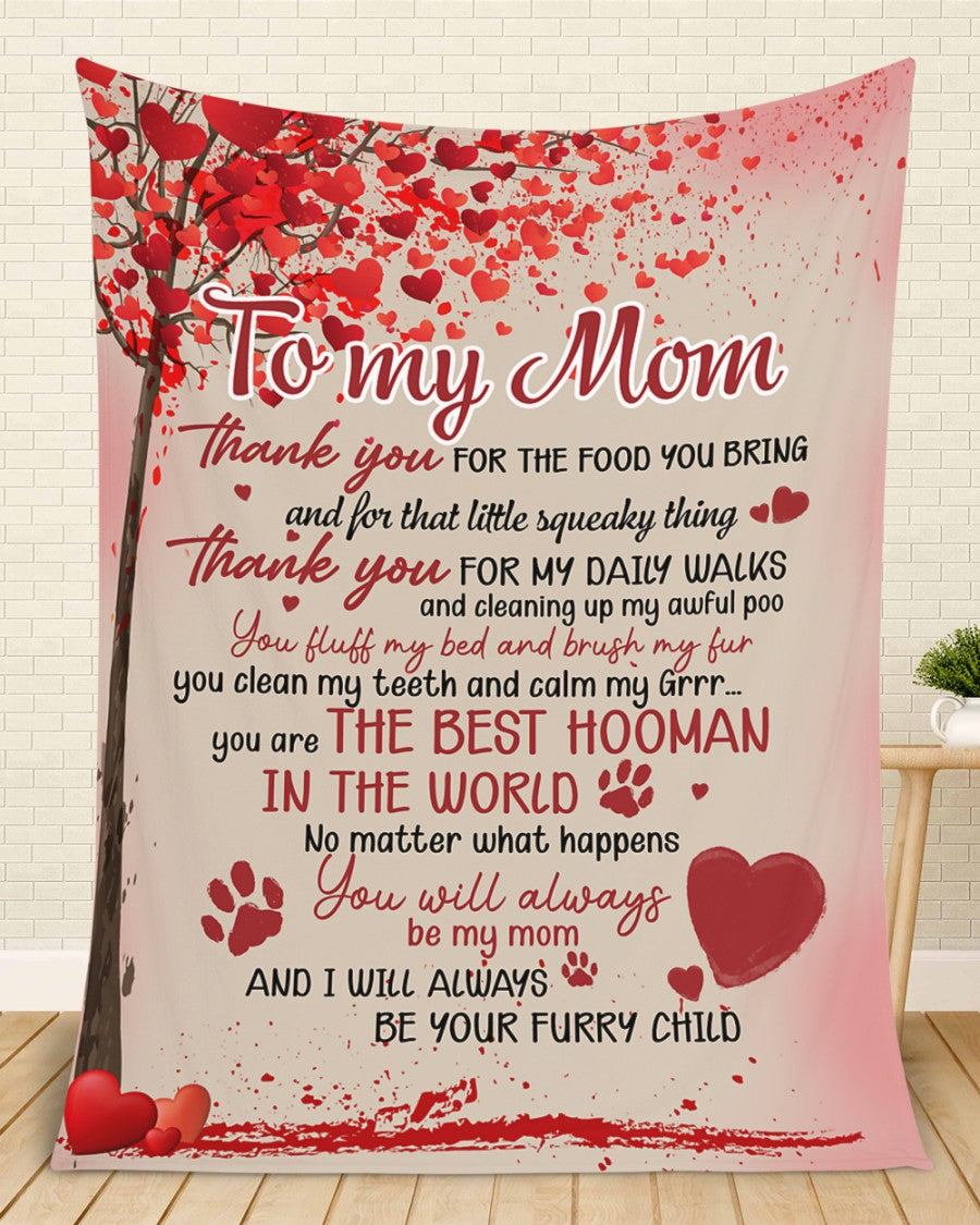 Mom Blanket, Mother's Day Gift For Mom From Daughter, Dog Mom Blanket, Gift For Dog Mom, Gift For Mom, Stepmom