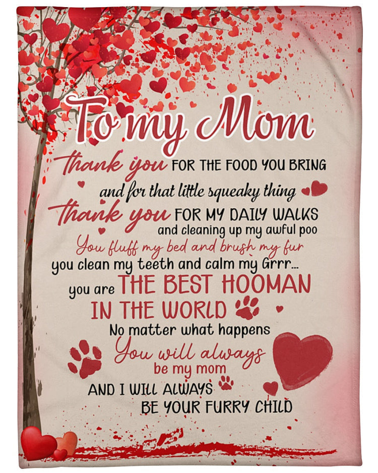 Mom Blanket, Mother's Day Gift For Mom From Daughter, Dog Mom Blanket, Gift For Dog Mom, Gift For Mom, Stepmom