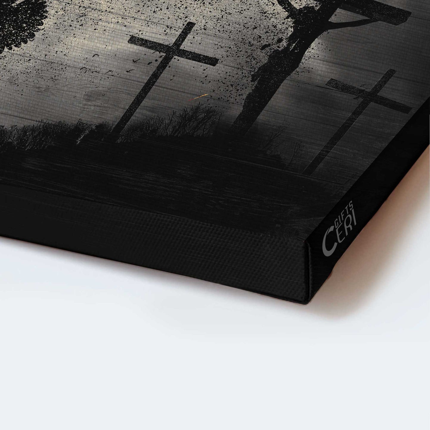 Jesus Landscape Canvas- Amazing Dove, Baptism Of Jesus, Holy Spirit, Jesus Christ On The Cross, Jesus Landscape Canvas- Gift For Christian