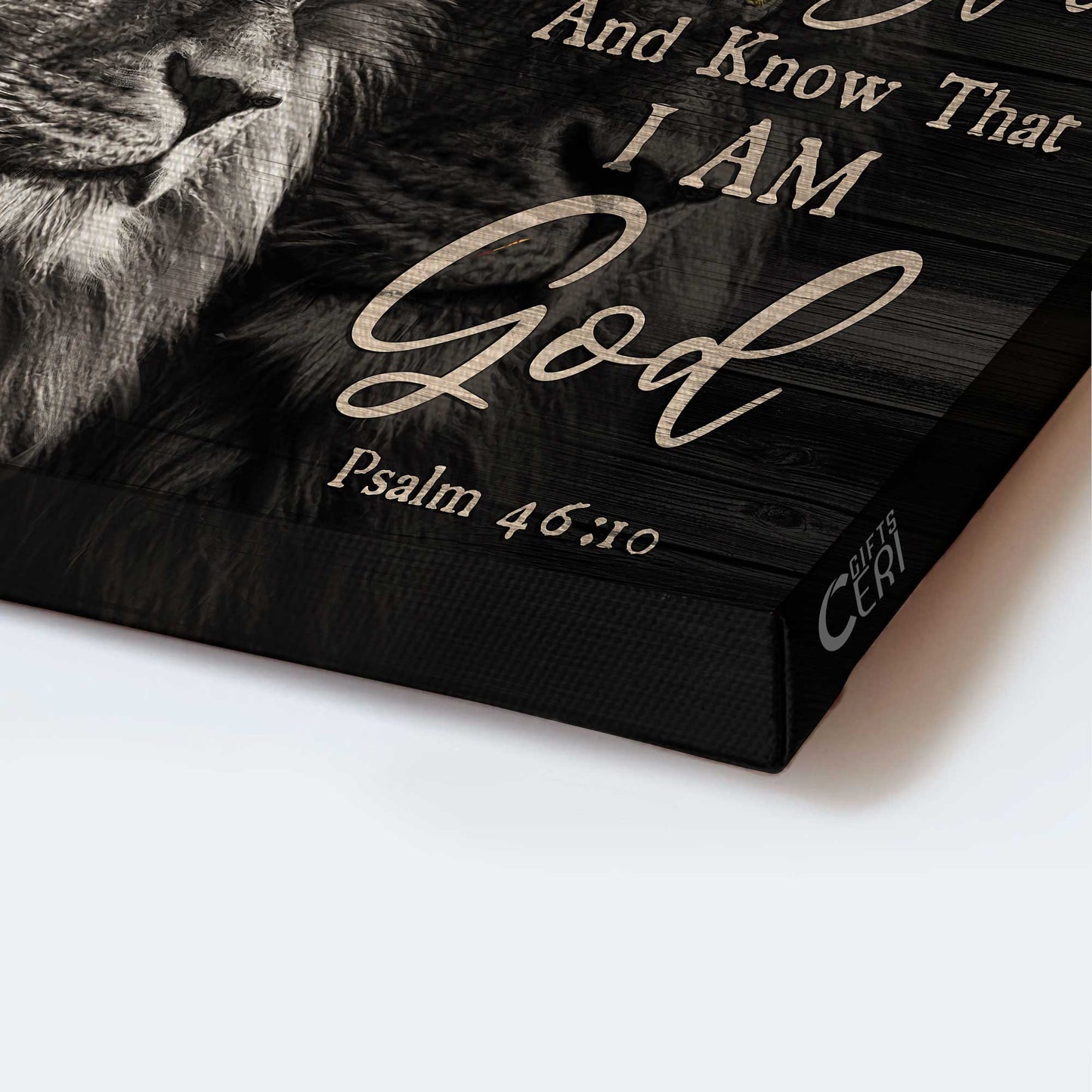 Jesus Landscape Canvas- Lion of Judah, Black and white painting, The amazing lion spirit- Gift for Christian - Landscape Canvas Prints, Wall Art