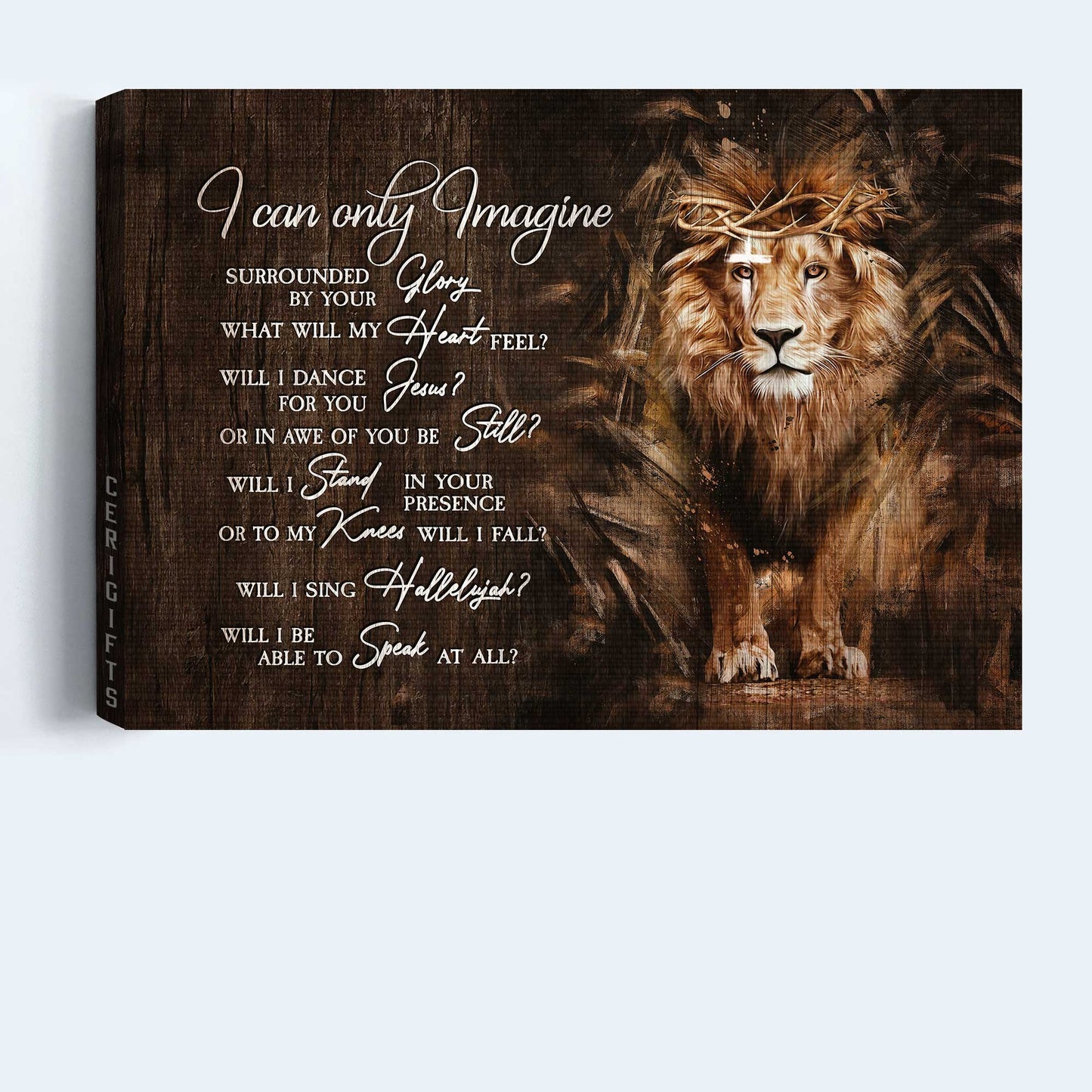 Jesus Landscape Canvas- Lion of Judah, Crown of thorns, I can only imagine, The great lion - Gift for Christian - Landscape Canvas Prints, Christian Wall Art