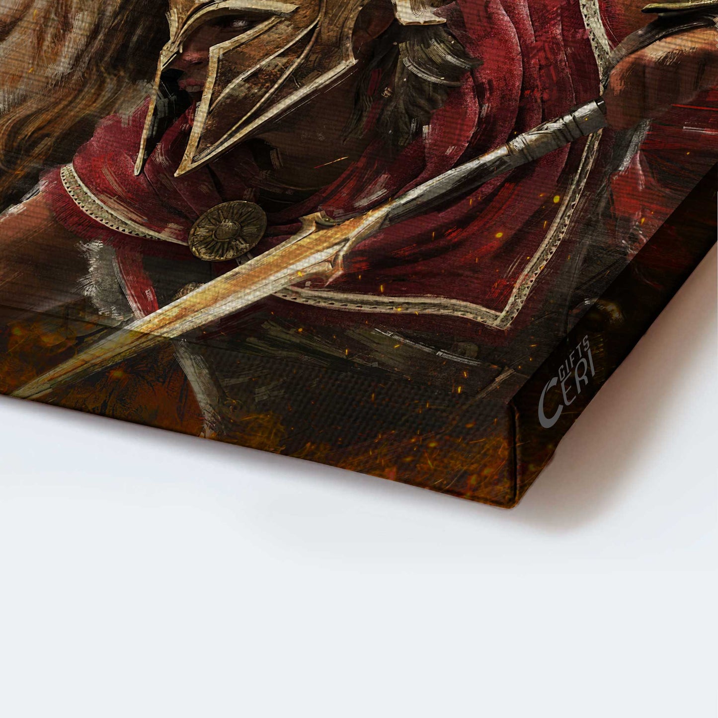 Jesus Landscape Canvas- Lion of Judah, Helmet of salvation, Great painting, A brave warrior of God- Gift for Christian - Landscape Canvas Prints, Christian Wall Art