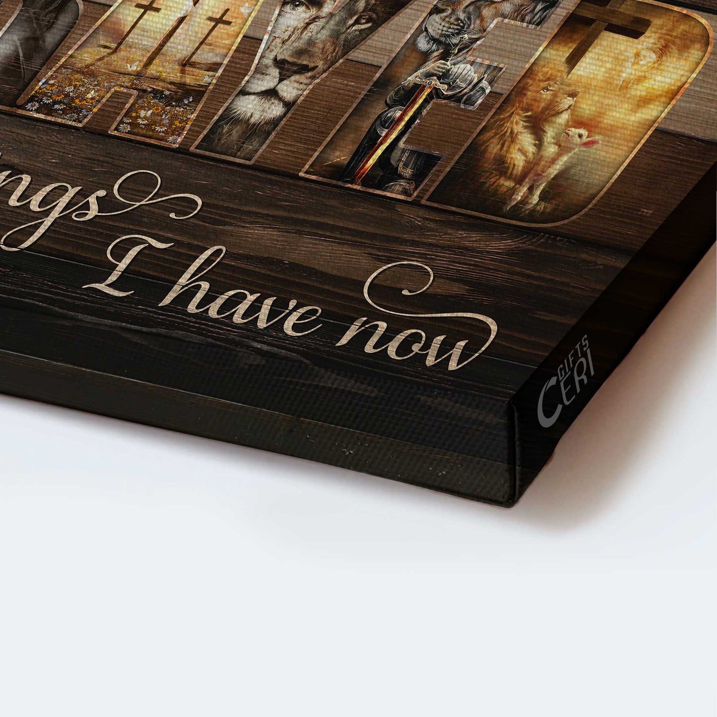 Jesus Landscape Canvas- Lion of Judah, Jesus painting- Gift for Christian- I still can remember the days I prayed for the things I have now - Landscape Canvas Prints, Christian Wall Art