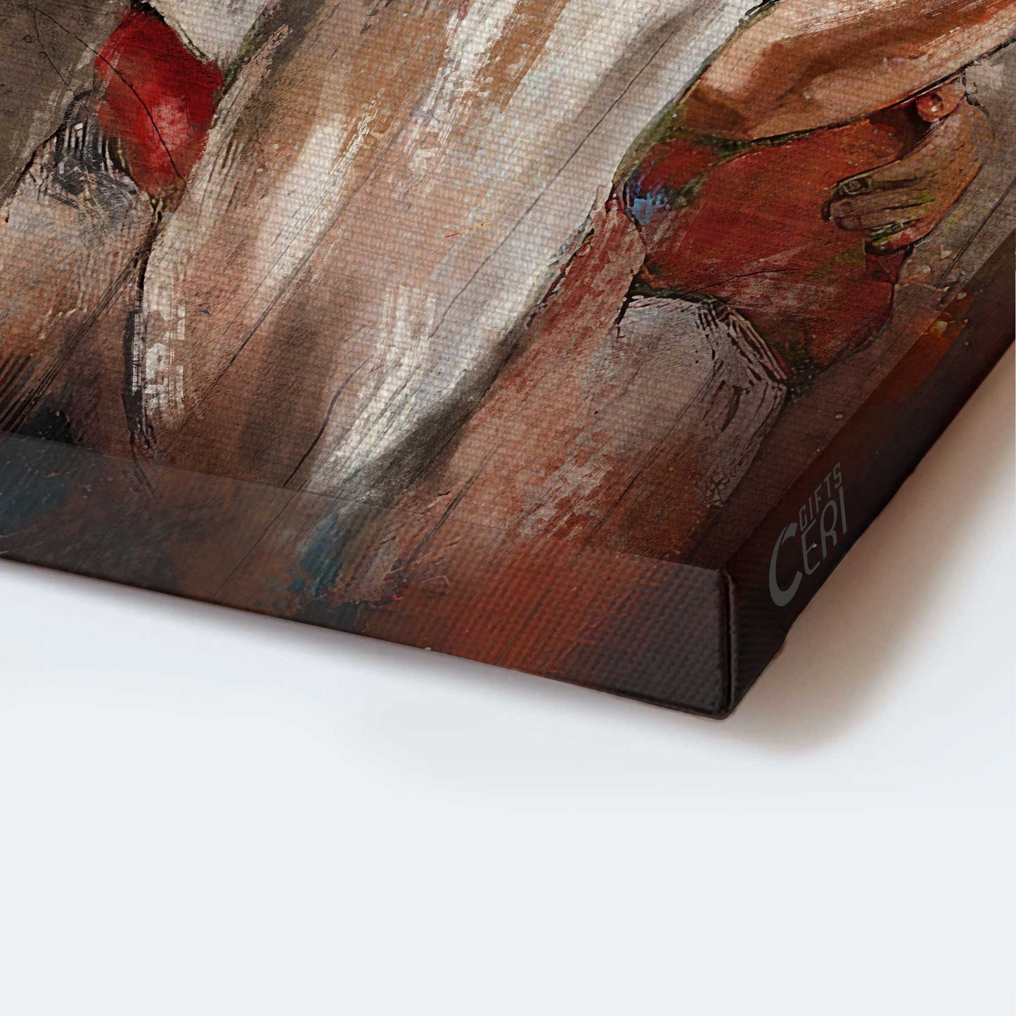 Jesus, Lion, Faith, God, Dove - Portrait Canvas - Heaven Painting, A Warming Hug - Wall Decor Gift For Christian, Believer In Jesus