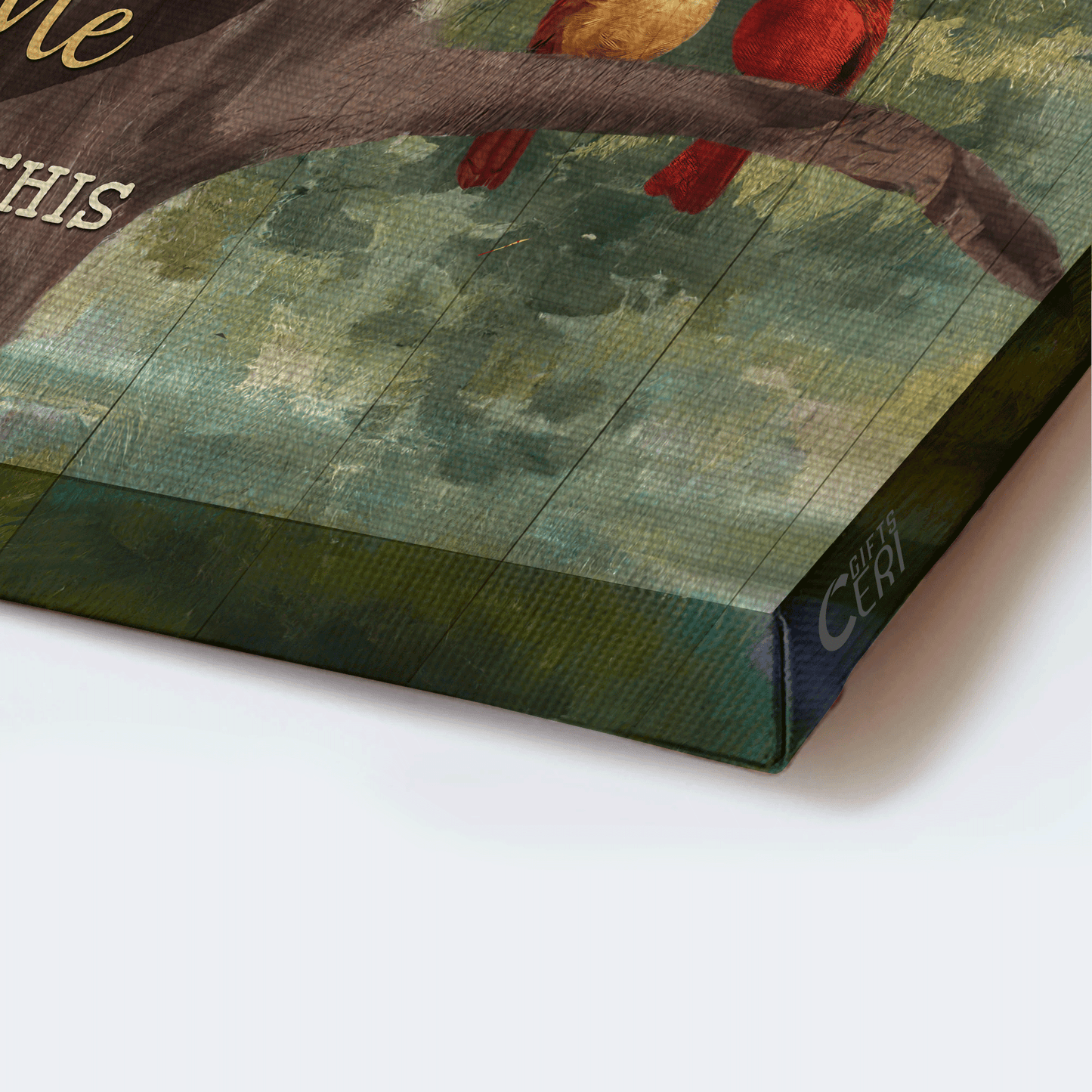 Gift For Family member - Family Landscape Canvas - Little cardinal, Oldest tree, Green forest, You and me, We got this Landscape Canvas