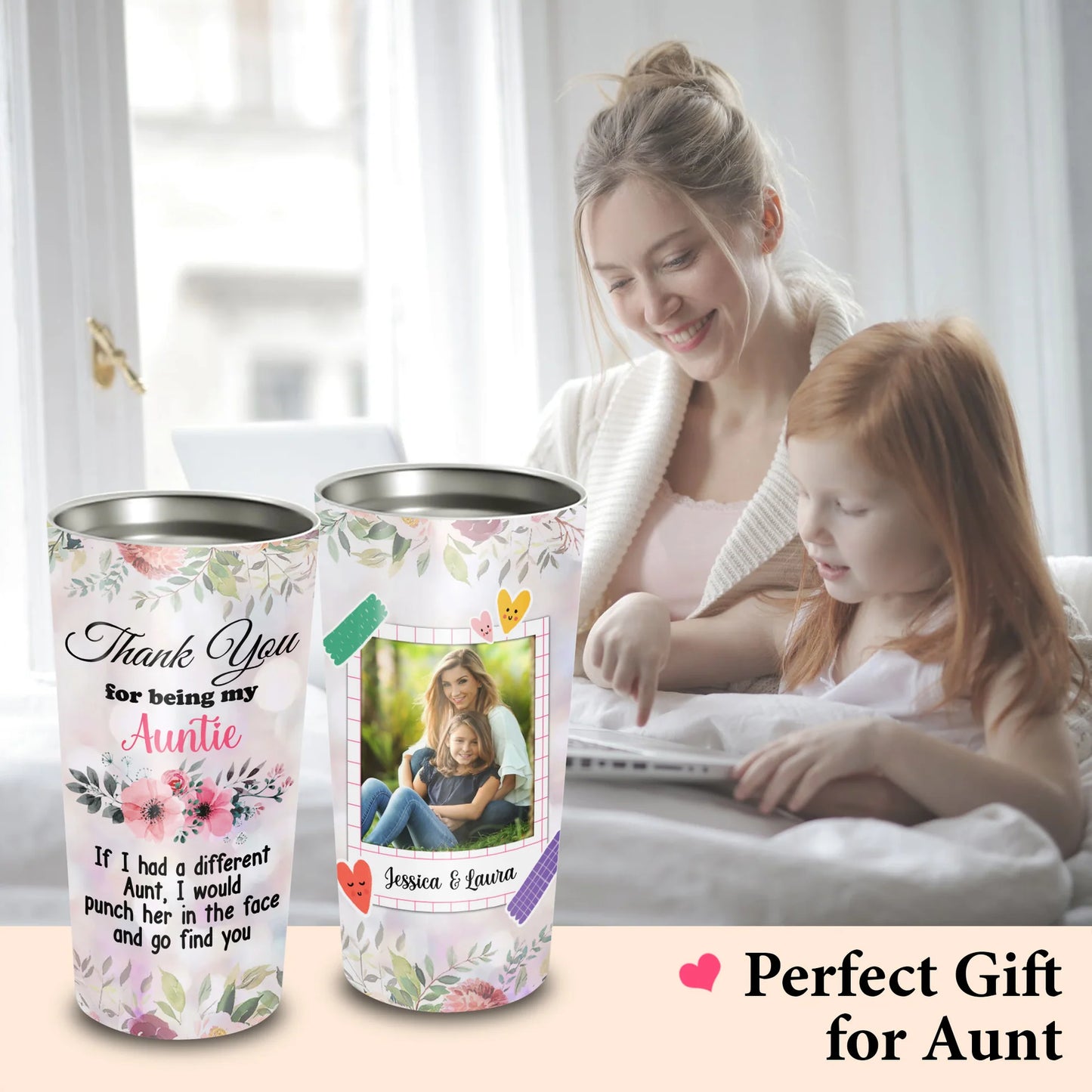 Best Personalized Mother's Day Gifts Tumbler - Custom Gift For Mother's Day, Presents for Mom - If I Had A Different Aunt Tumbler