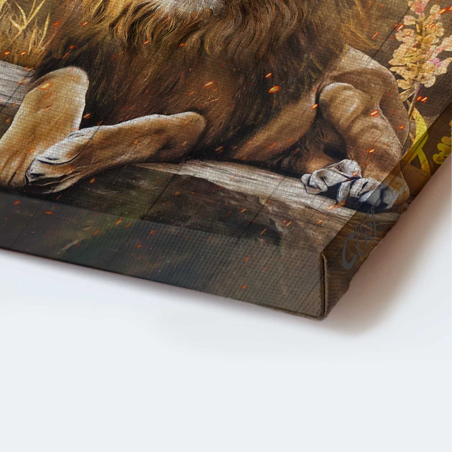 Jesus Portrait Canvas- Lion of Judah, The amazing lion, Butterfly canvas- Gift for Christian- Be still and know that I am God - Portrait Canvas Prints, Wall Art