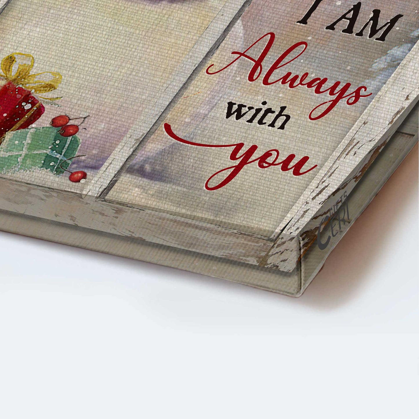 Memorial Portrait Canvas- Happy snowman, Cardinal drawing, Christmas gift- Gift for members family- I am always with you - Heaven Portrait Canvas Prints, Wall Art