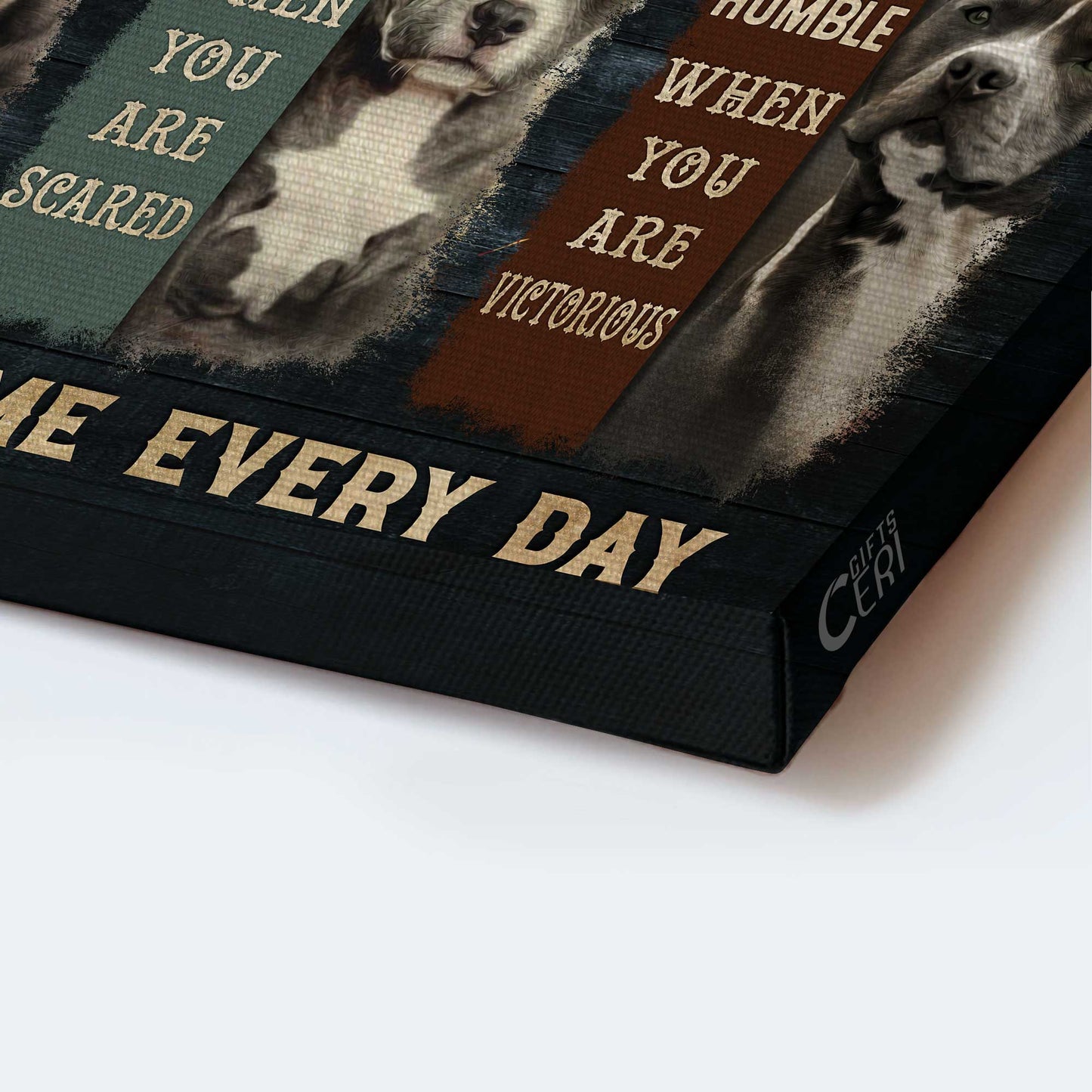 Pit Bull Landscape Canvas - Amazing Pit Bull Landscape Canvas - Gift For Pit Bull Lover - Be Awesome Every Day