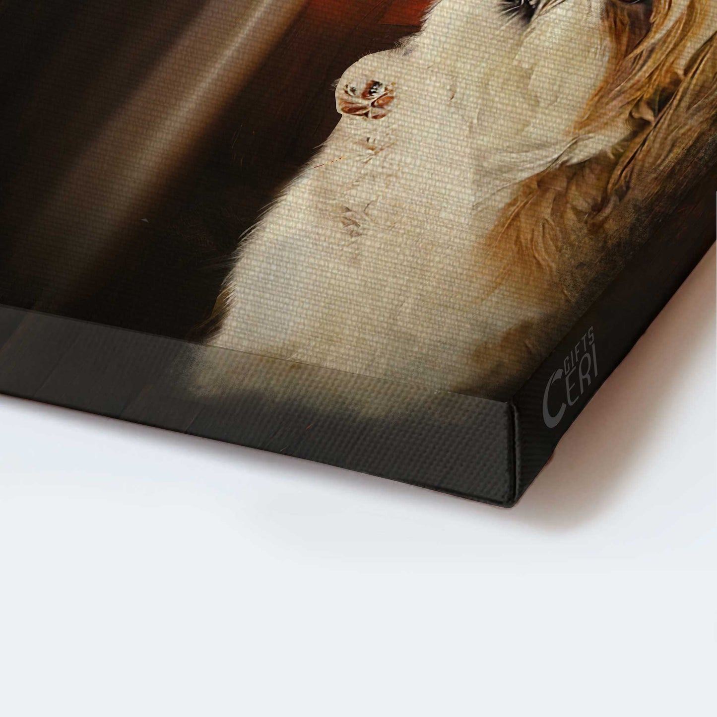 Jesus Portrait Canvas- Shih Tzu puppies, Jesus hand- Gift for Christian, dog lover - Dog Portrait Canvas Prints, Wall Art