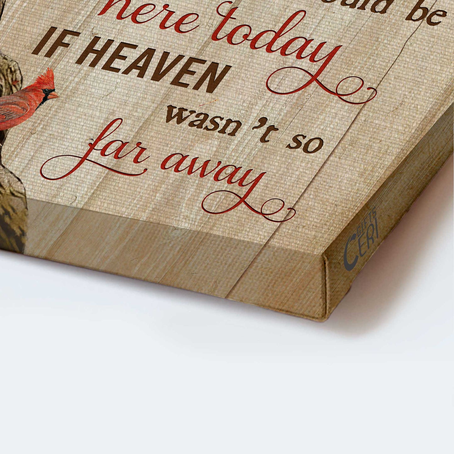 Memorial Portrait Canvas - Antique lantern, Oldest tree, Red cardinal Portrait Canvas - Memorial Gift For Family Members - We know you would be here today