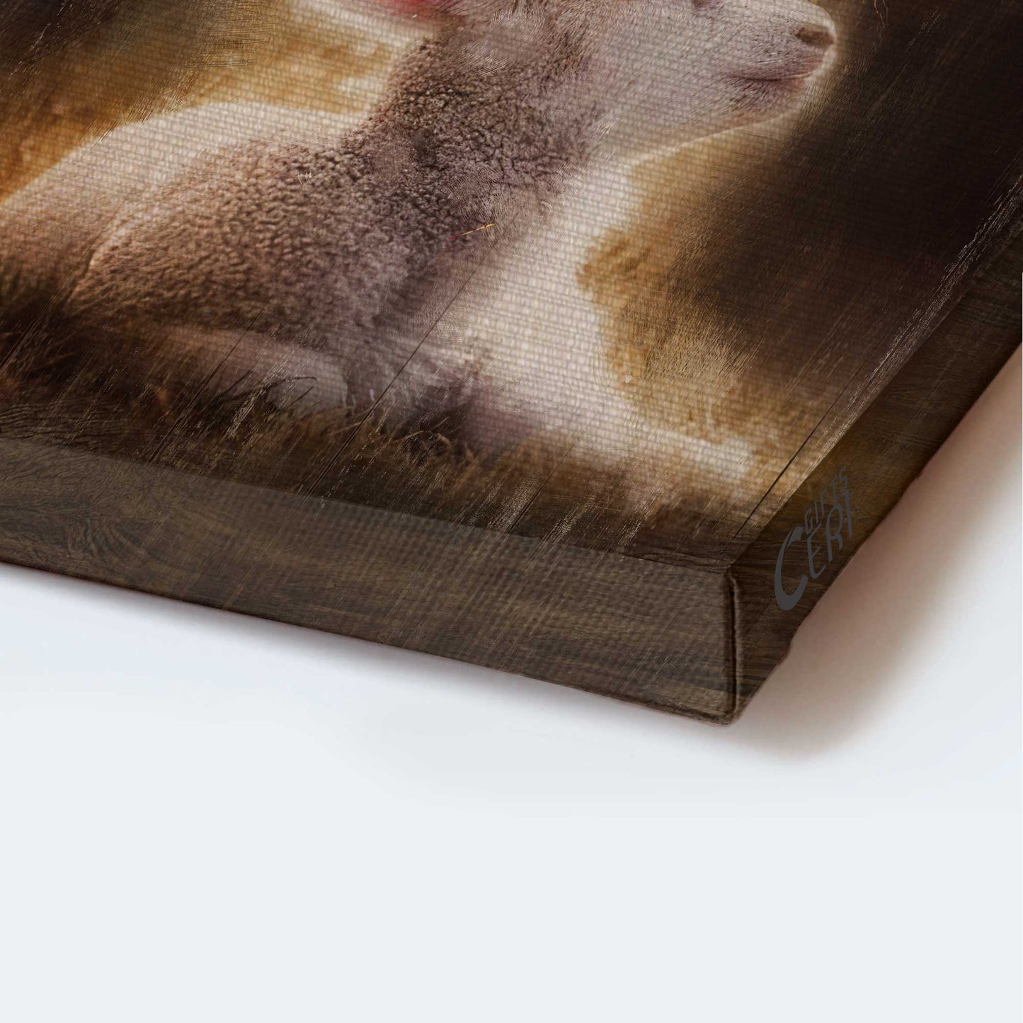 Jesus Portrait Canvas- Lion of Judah, Lamb of God, The rugged crosses- Gift for Christian - Portrait Canvas Prints, Christian Wall Art