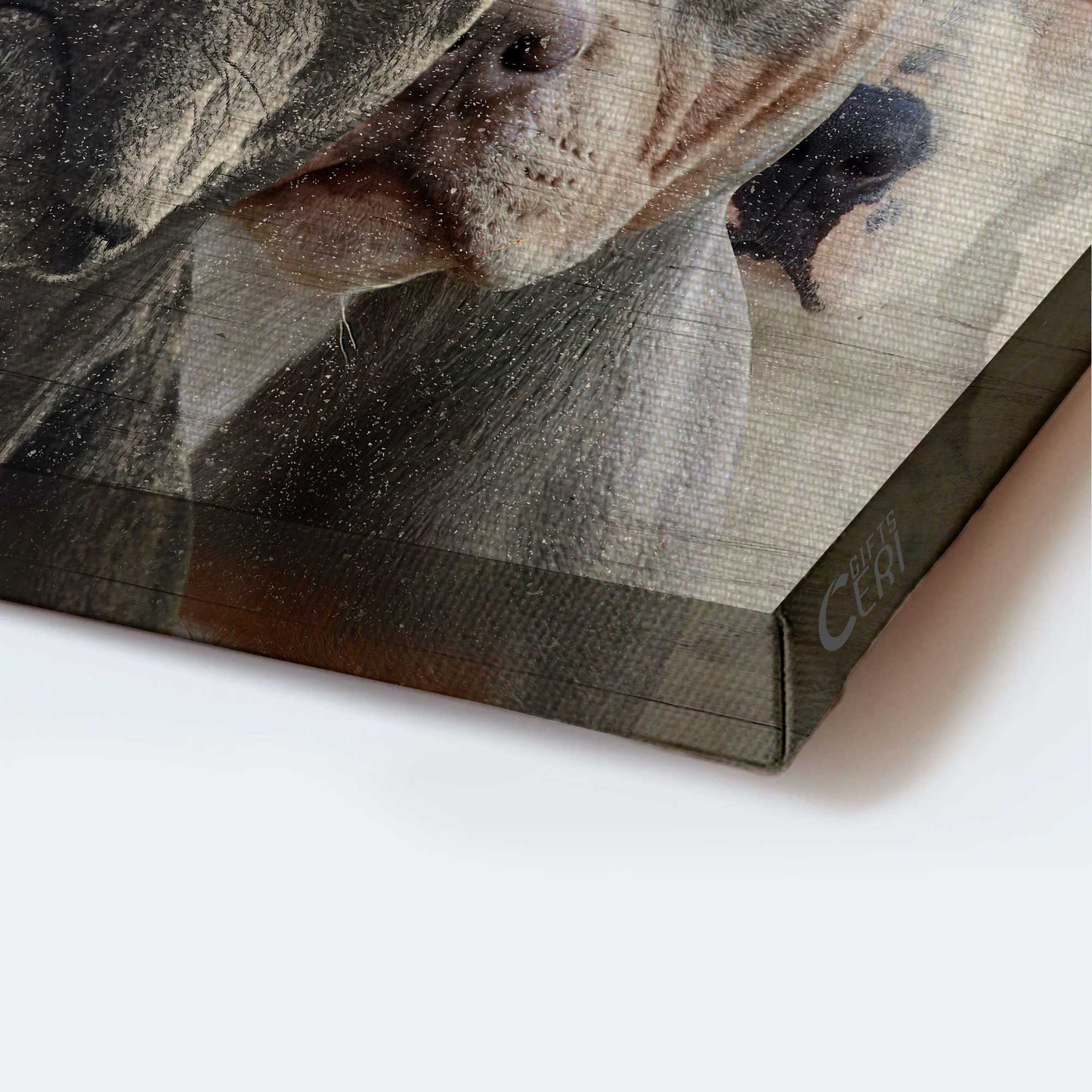 Pitbull Landscape Canvas- Awesome Pitbull, Pitbull Family, Dog Landscape Canvas- Gift For Pitbull Lover