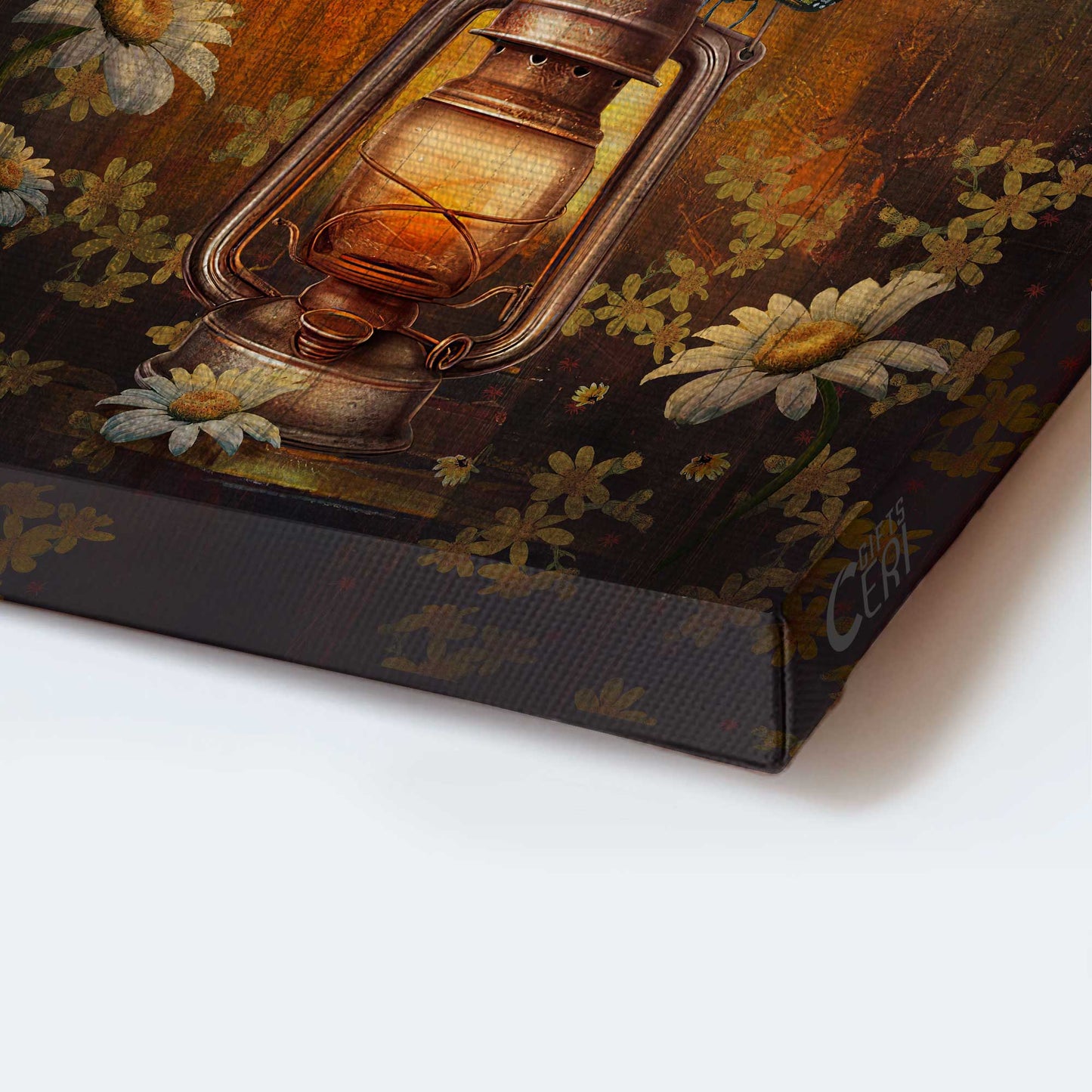 Memorial Portrait Canvas - Antique lantern, Beautiful night, Orange butterfly Portrait Canvas - Memorial Gift For Family Members - You are in my heart