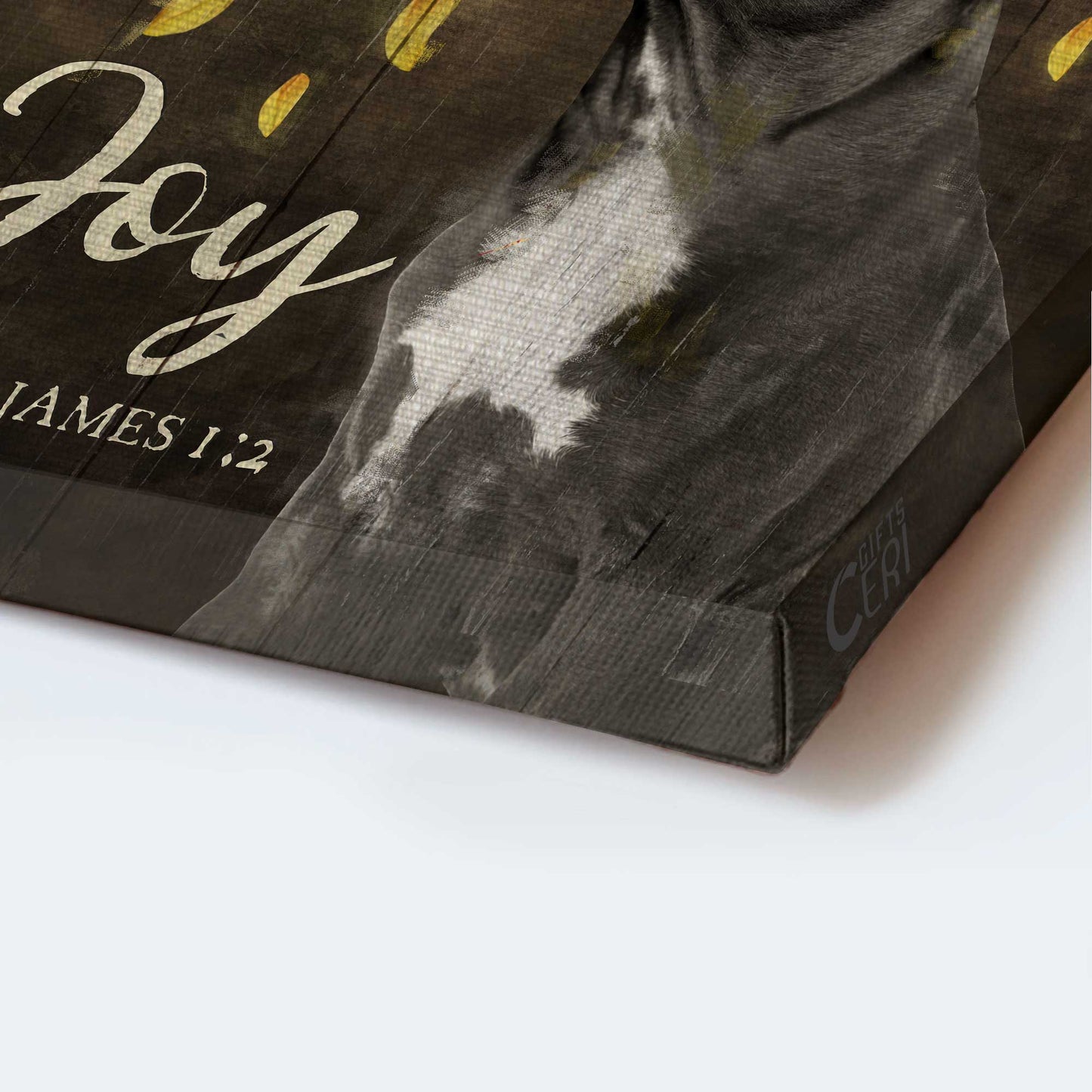 Pitbull Portrait Canvas- Pitbull, Sunflower, Today I choose joy - Gift for dog lover- Dog Portrait Canvas Prints, Wall Art