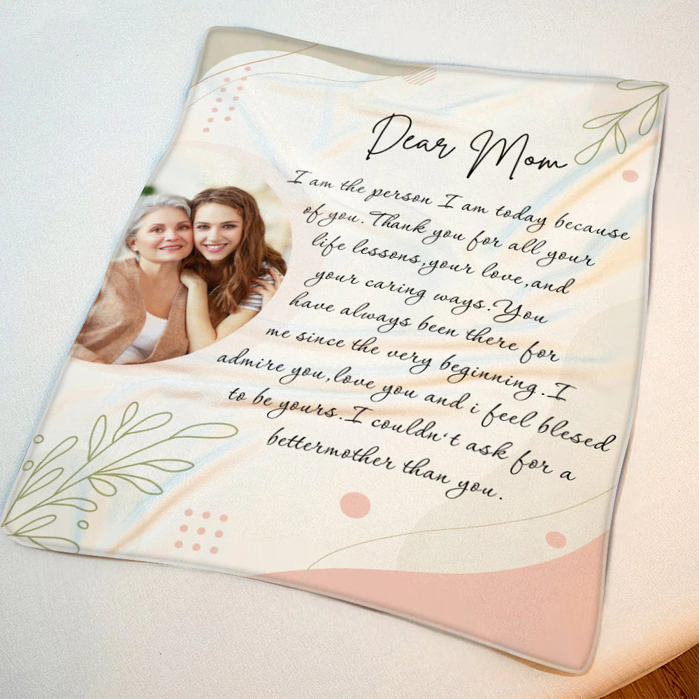 Gift For Mom Personalized Blanket - To My Mom Blanket - Custom Gift For Mother's Day Blanket, Presents For Mom - Custom Photo Blanket