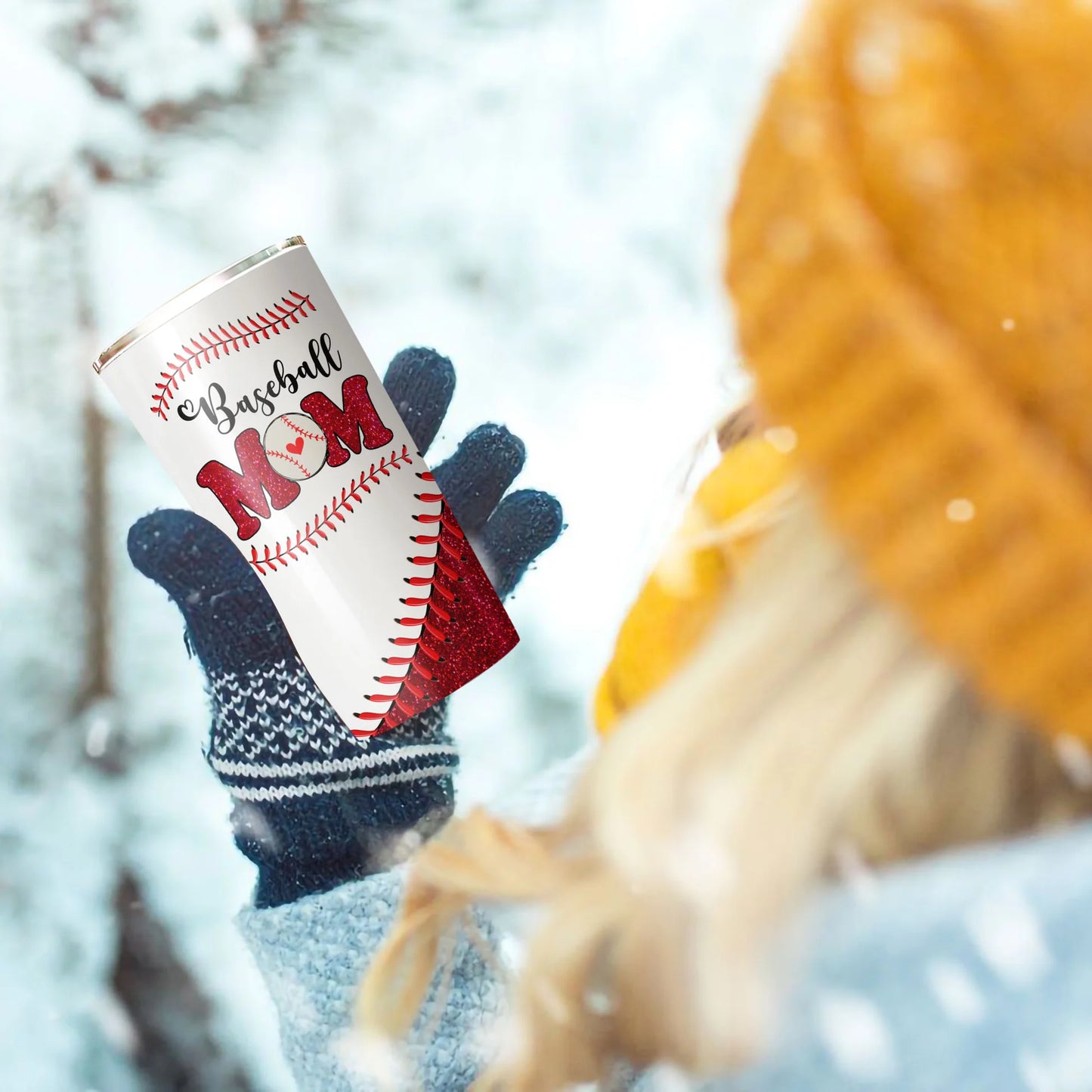 Best Personalized Mother's Day Gifts Tumbler - Custom Gift For Mother's Day, Presents for Mom - Baseball Mom My Heart Is On That Field Tumbler