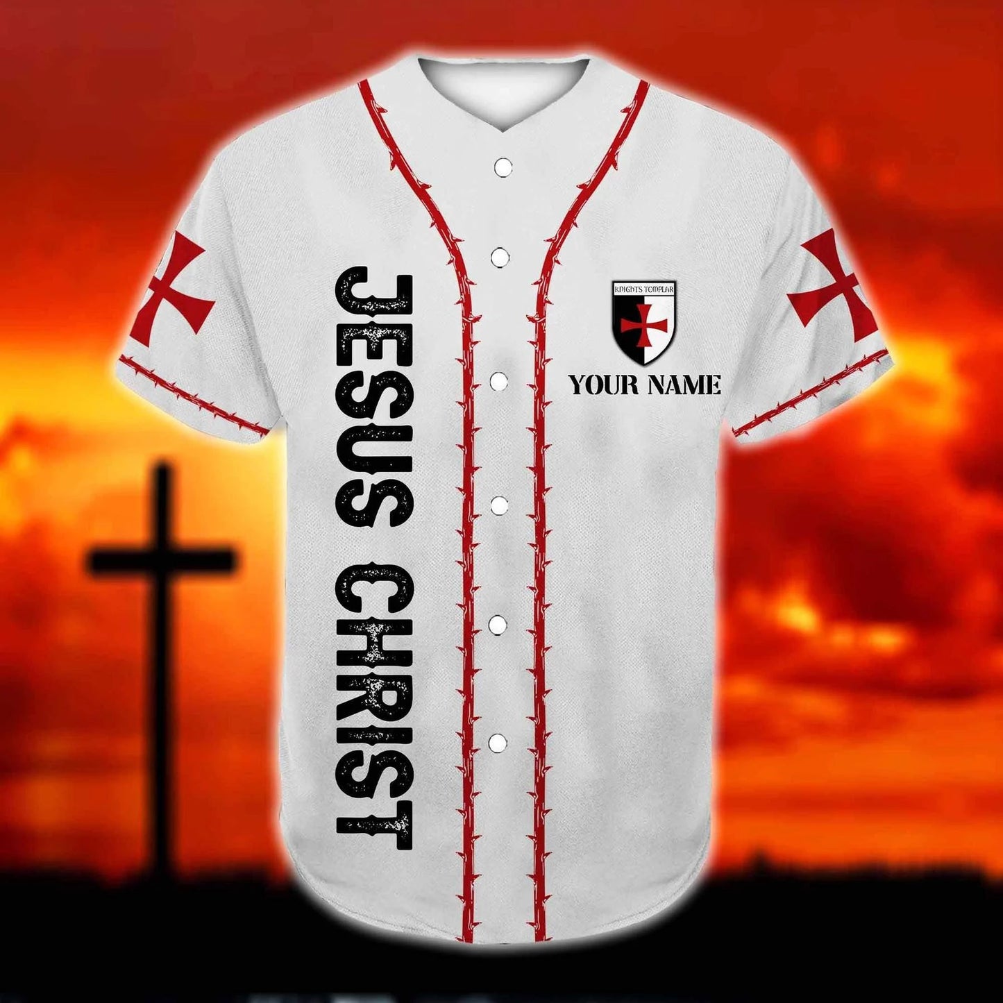 Personalized Jesus Baseball Jersey - God Hug Baseball Jersey - Gift For Christians - God Is Love Custom Printed 3D Baseball Jersey Shirt For Men Women